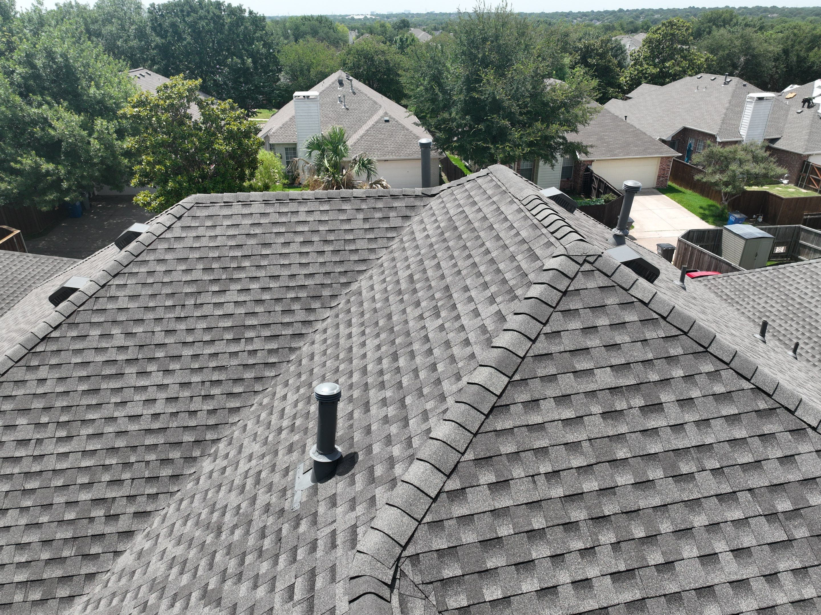 Residential Roofing Installation using GAF Timberline HDZ Weathered Wood by OneSource Roofing and Restoration