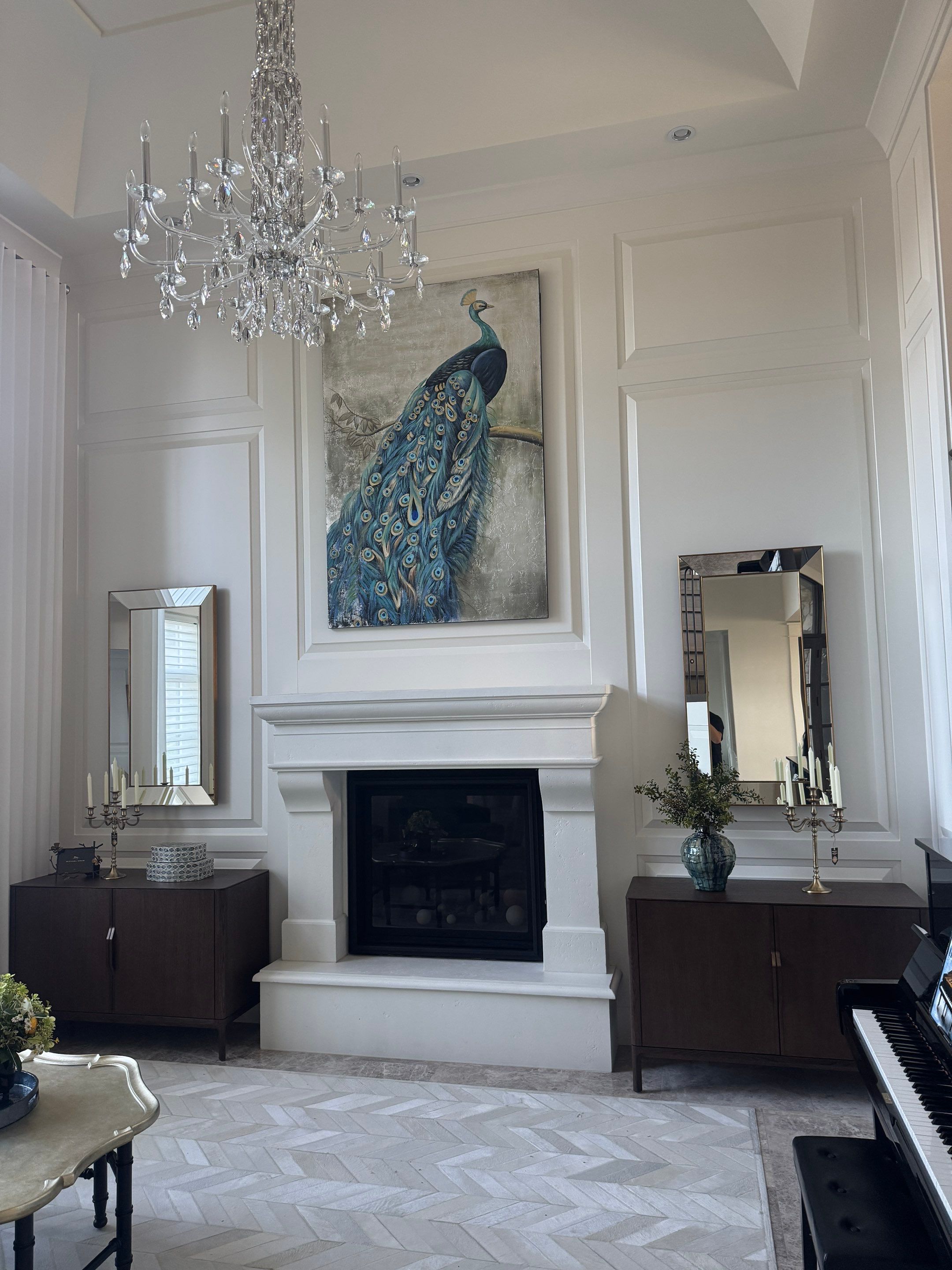 Professional Hanging of Mirrors & Art in a Designer Home by YVR Construction Group