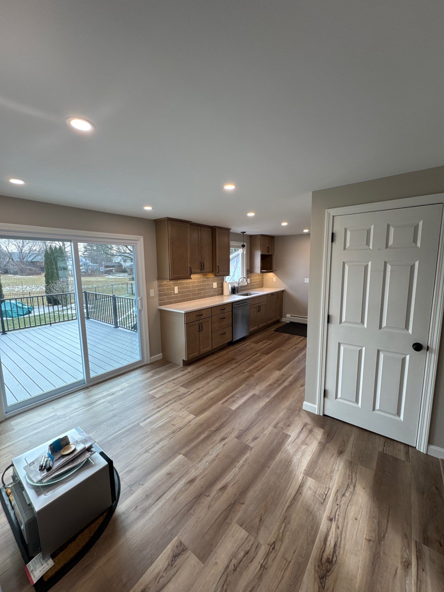 Kitchen Remodel & Deck Installation using Owen Corning Composite Framing Lumber by Chagnon Building & Remodeling LLC