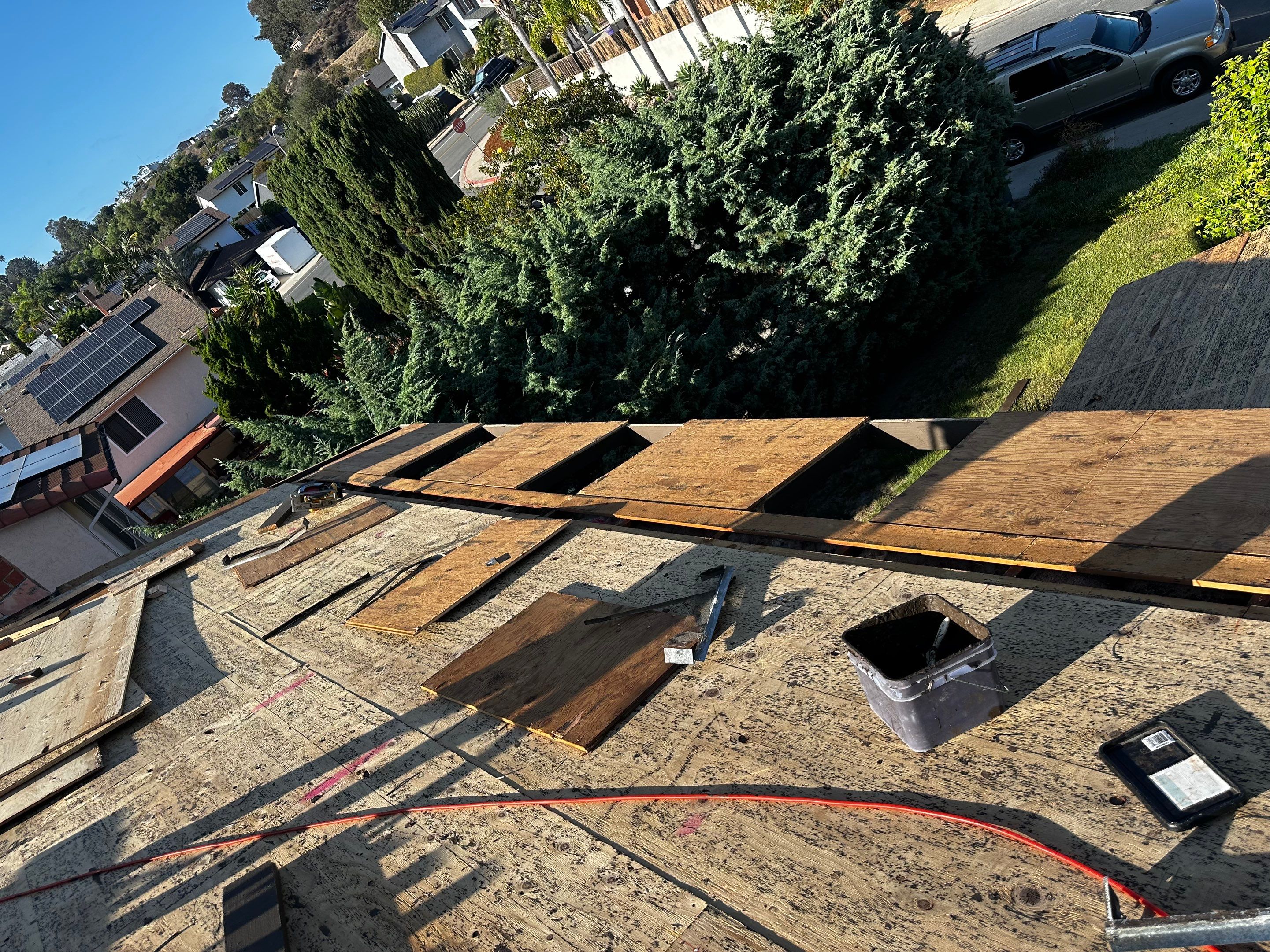 Full Residential Roof Replacement and Decking Repair in San Diego by Reliable Roofing San Diego Inc.