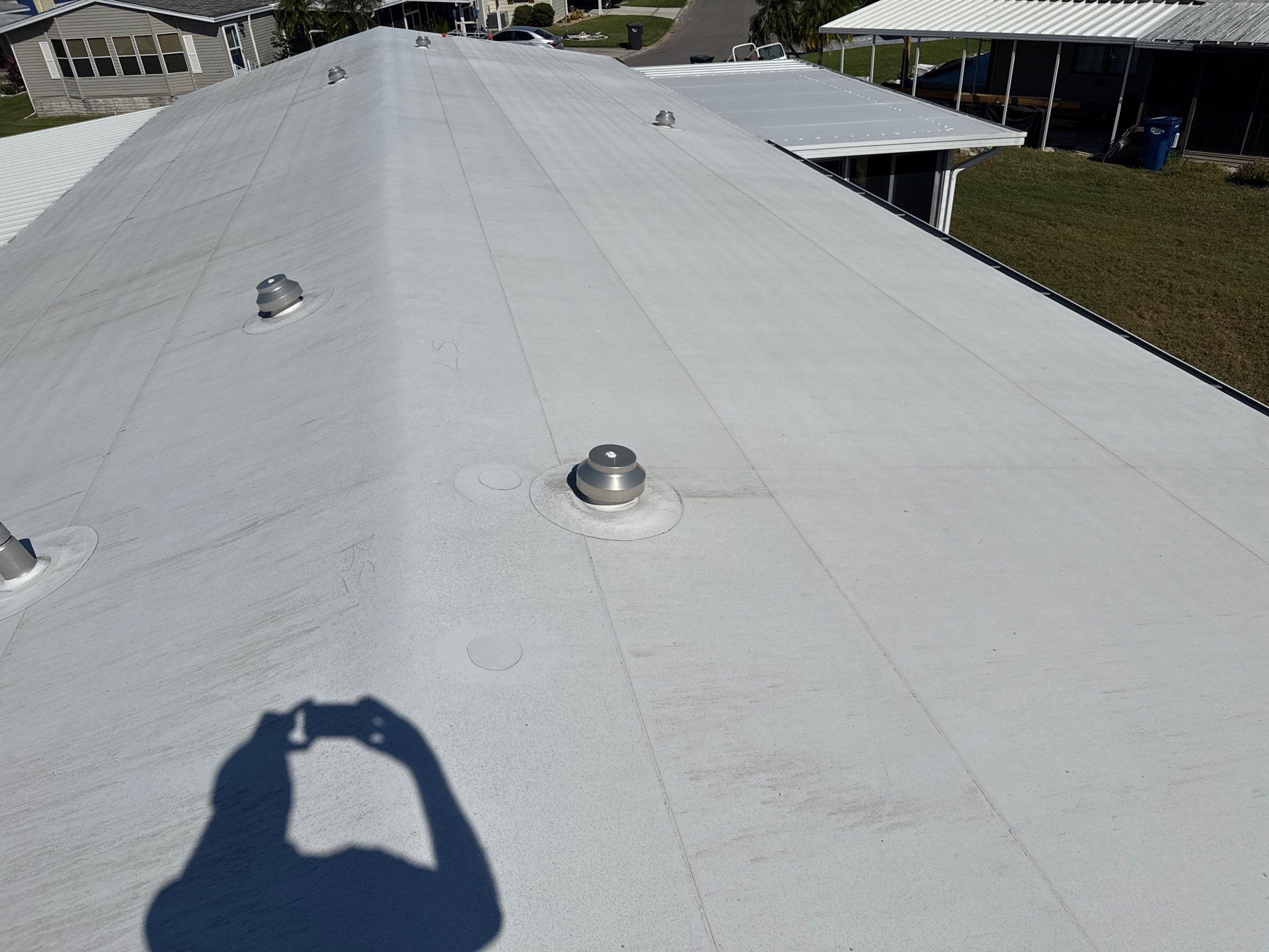 TPO Membrane Mobile Home Roof Cleaning Parrish, FL by Sunshine AquaWash