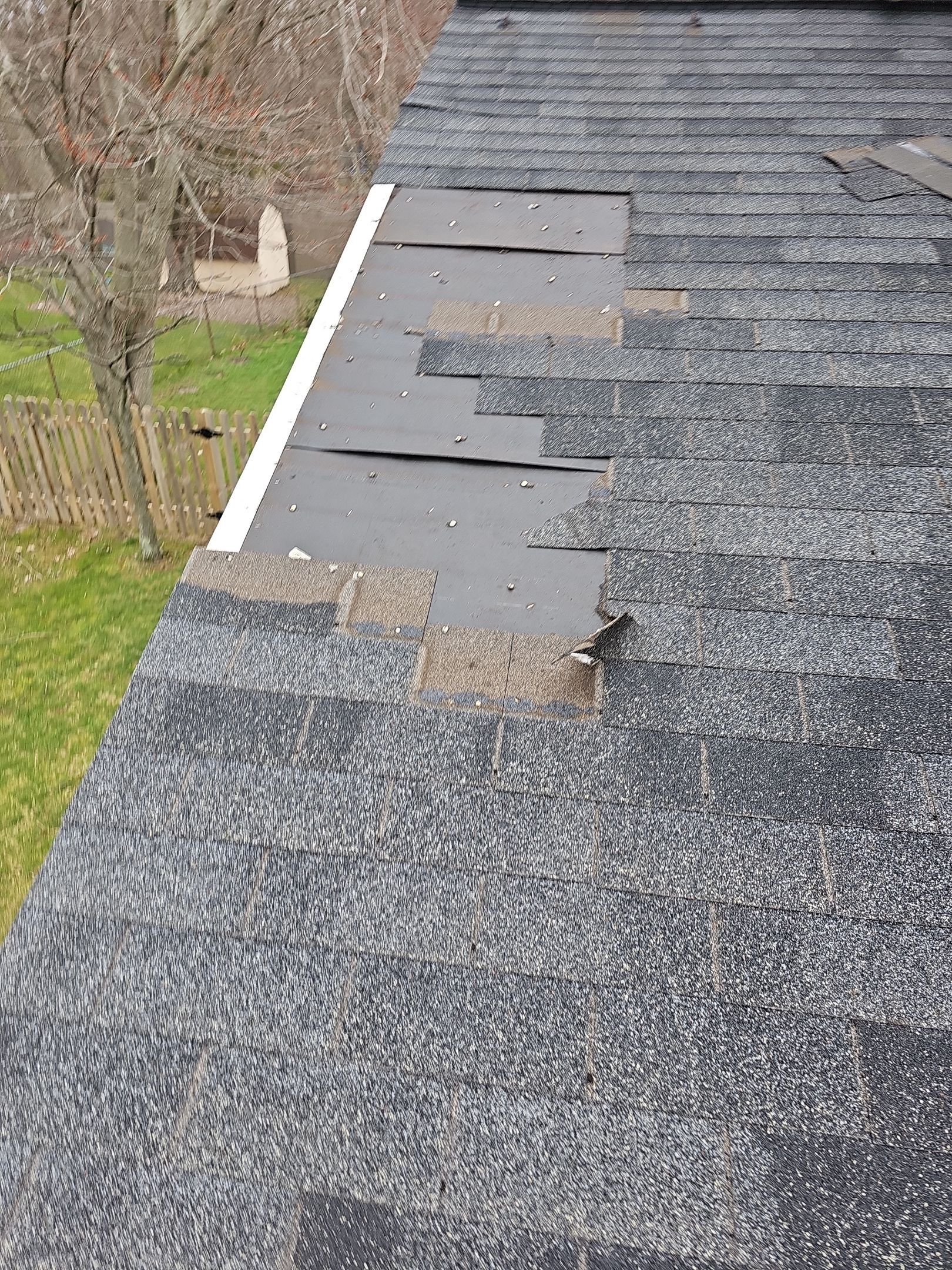 ATLAS PINNACLE COLOR: BLACK SHADOW DRIP EDGE: WHITE by Eagle Eye Roofing