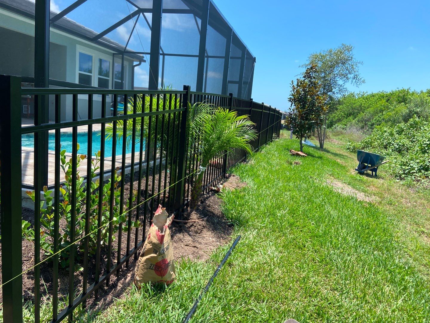 Sarasota, FL Aluminum Fence Installation using Black 3 Rail Aluminum Fence by Asap fence and gates, LLC