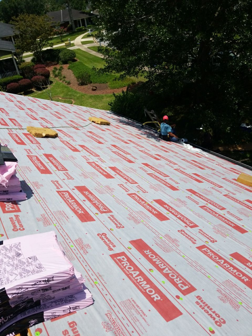 Residential Roofing Installation using Roof Replacement by American Roofing & Construction LLC
