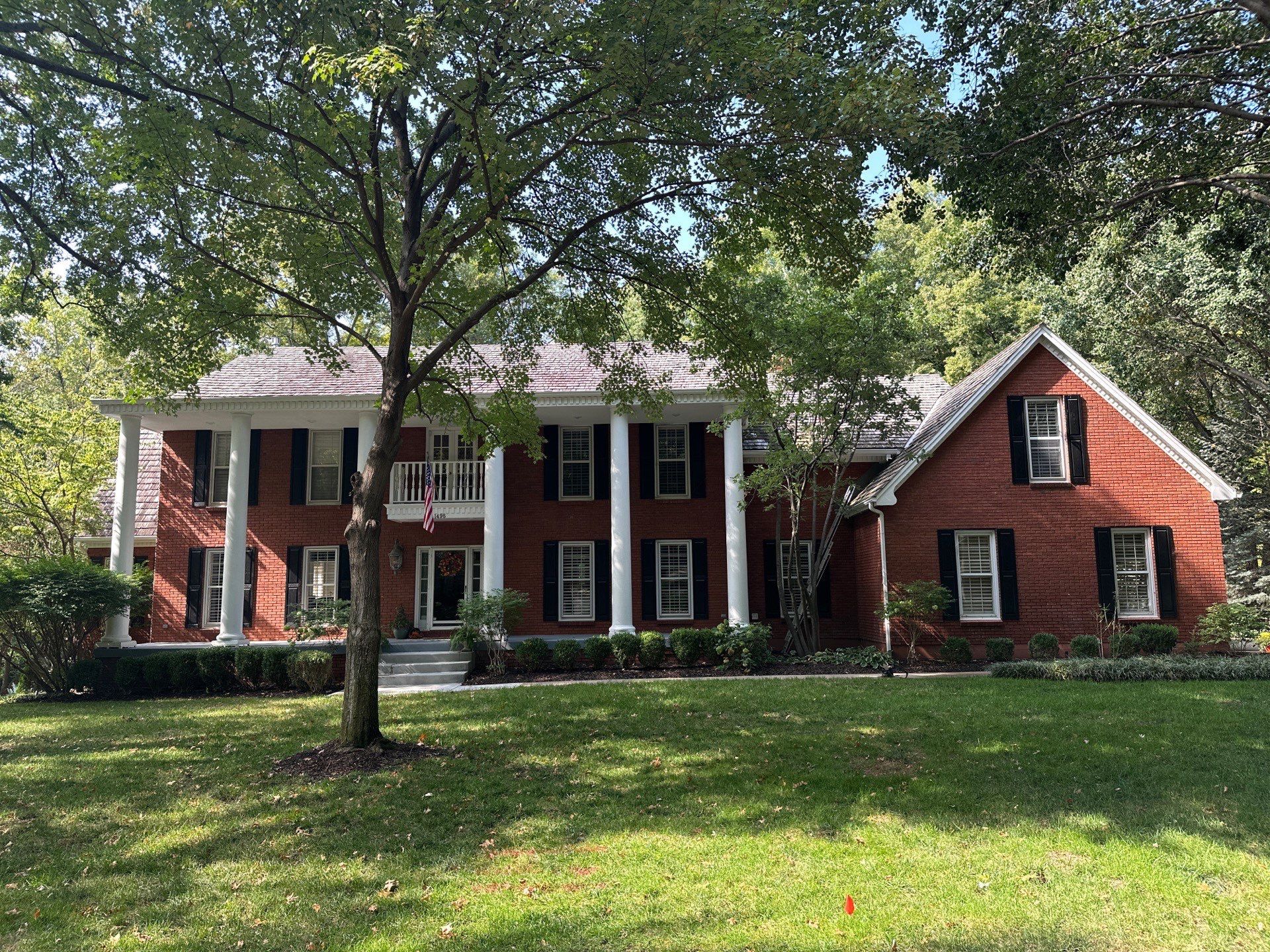 CertainTeed Presidential Shake Roof Replacement on Liberty Colonial Home by Liberty Roofing