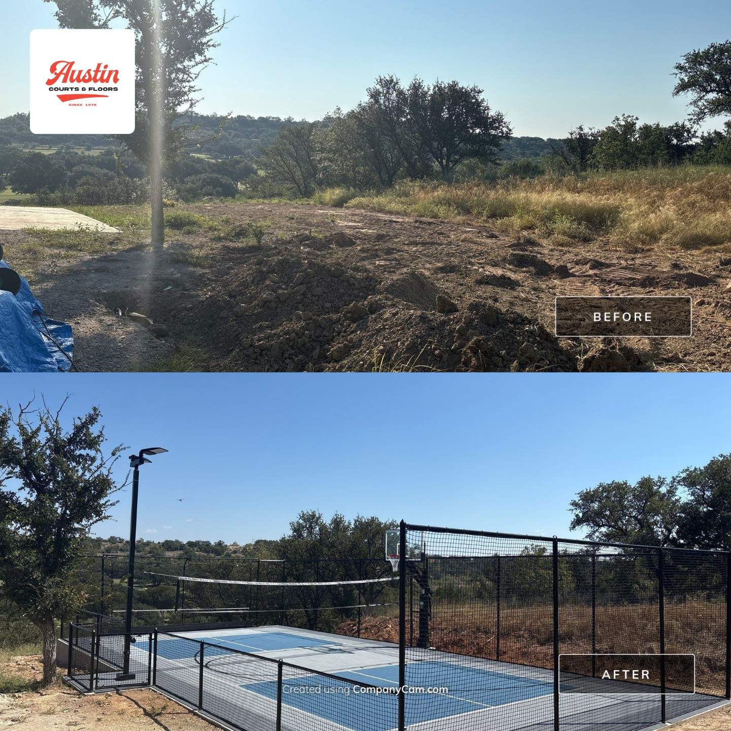 Custom Gamecourt in Brownwood by Sport Court Austin