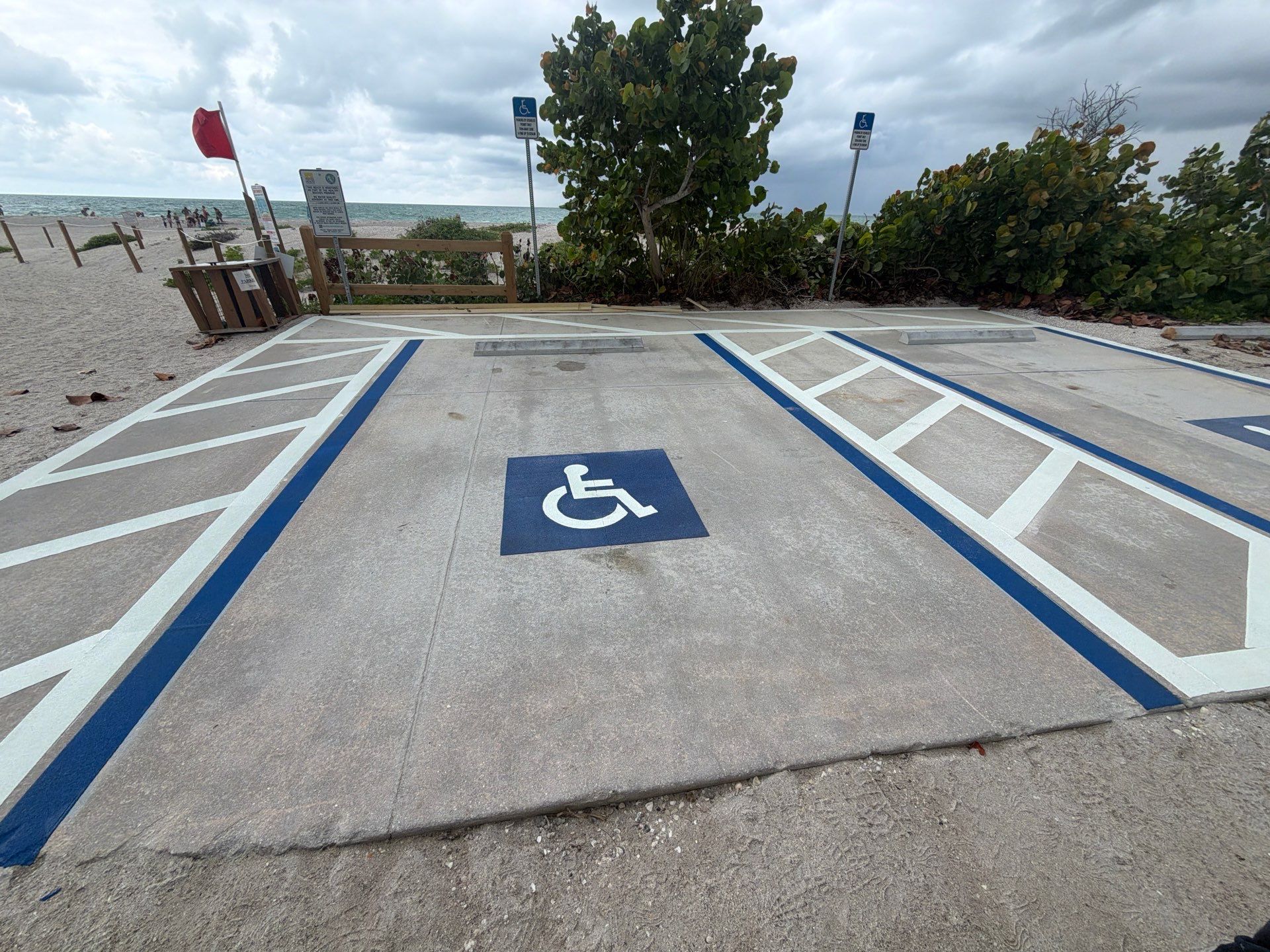 Thermoplastic ADA Parking Stall Markings and Signage in Englewood by Everline Coatings & Services - Southwest FL