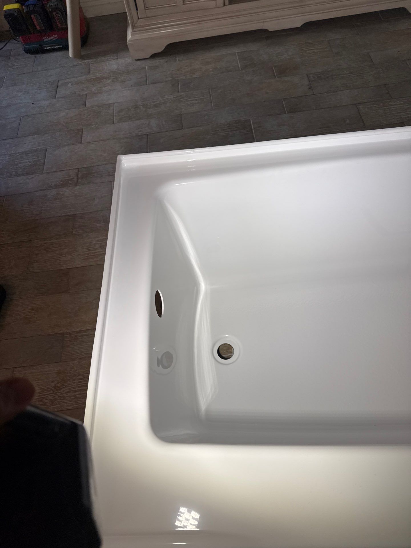 Shower Tub Installation with Underground Plumbing by Us Plumbing