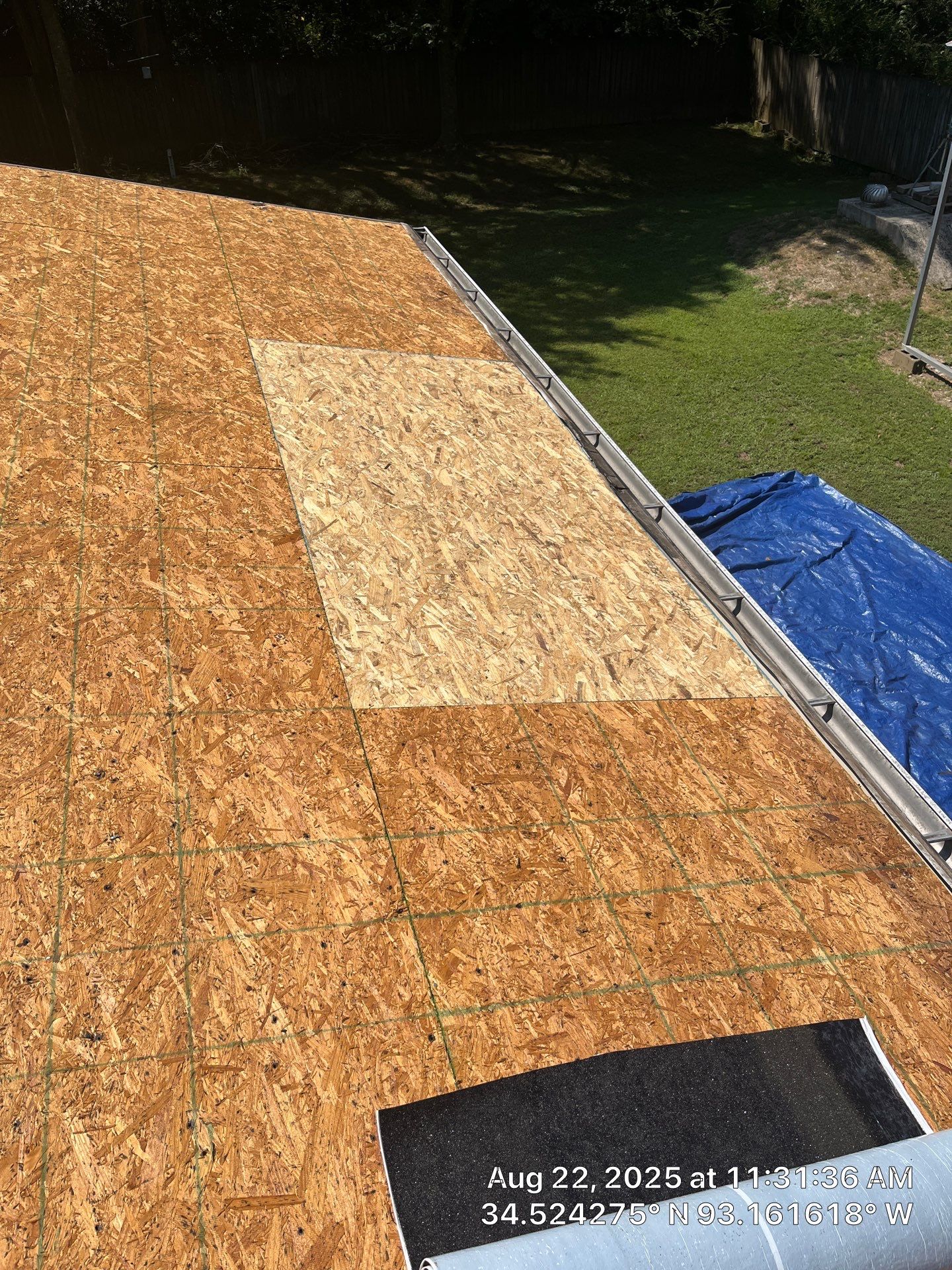 GAF Timberline HDZ Roof Replacement and Decking Repair in Hot Springs by Temple Roofing and Exteriors
