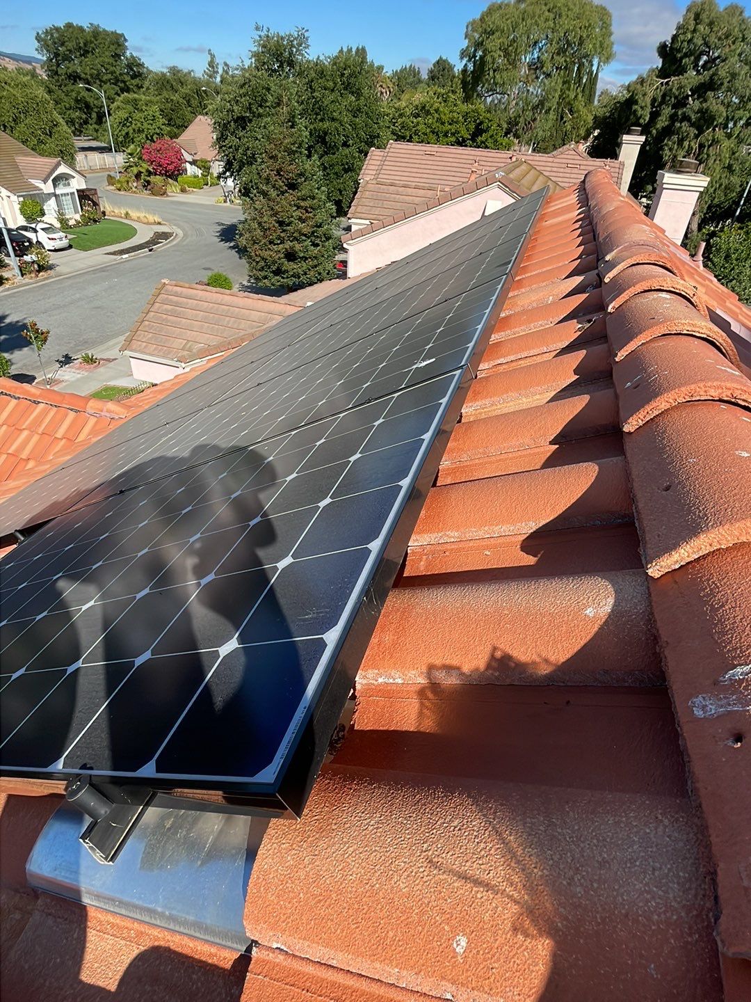 Solar Panel Bird Proofing using Critter Guard Mesh by All One Solar Shine