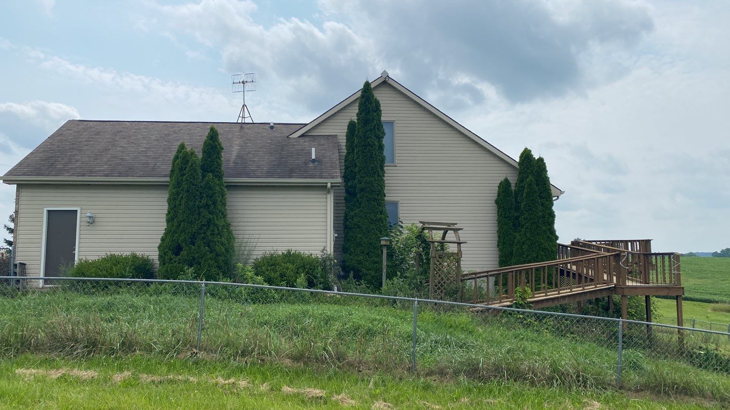 Slate Profile Metal Shingle Roof Replacement After Storm Damage in Columbia City, Indiana by 4Ever Metal Roofing