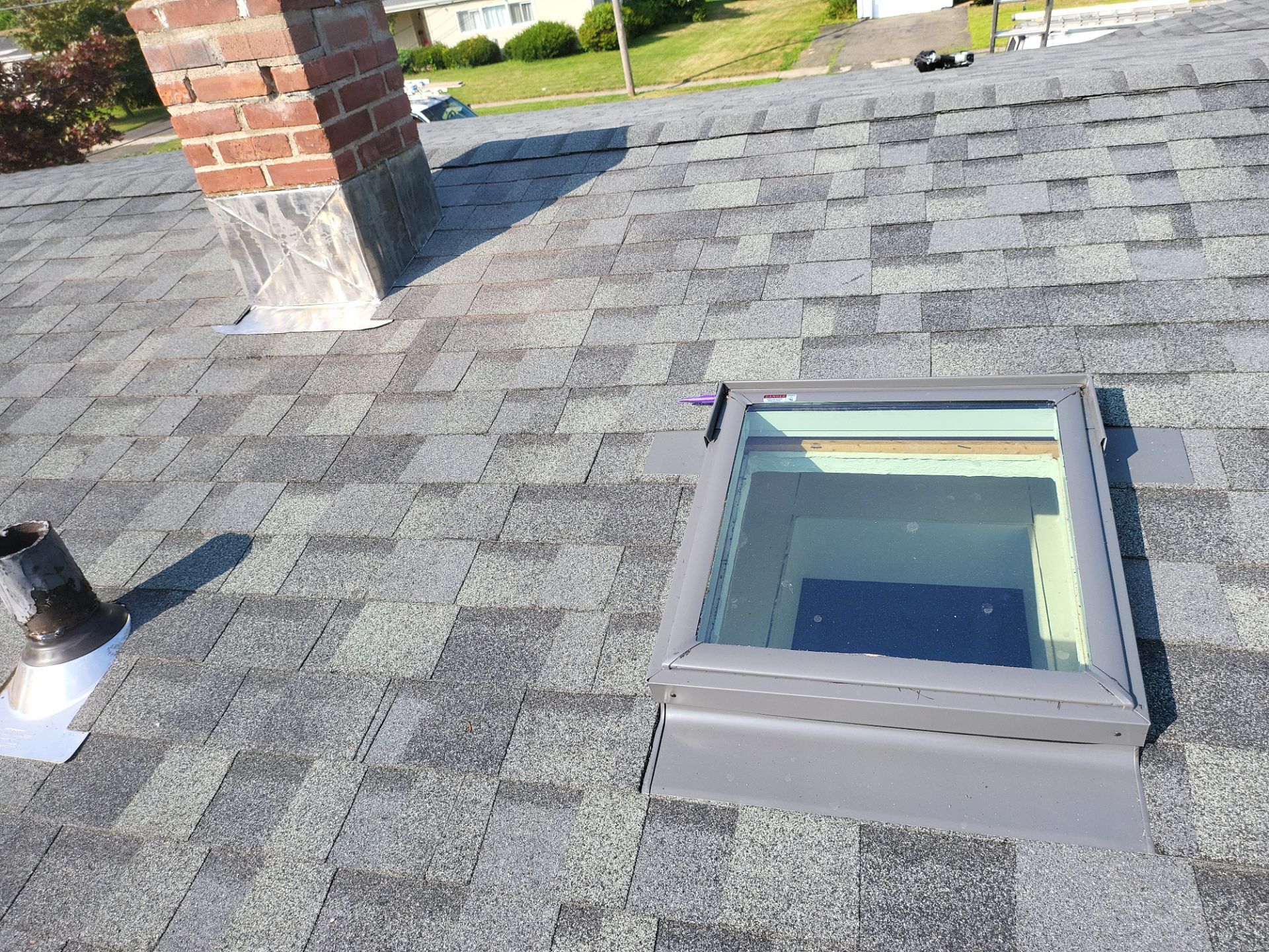 Residential Roofing Installation using Owens Corning TruDefinition Duration AR - Estate Gray by A Plus Exterior
