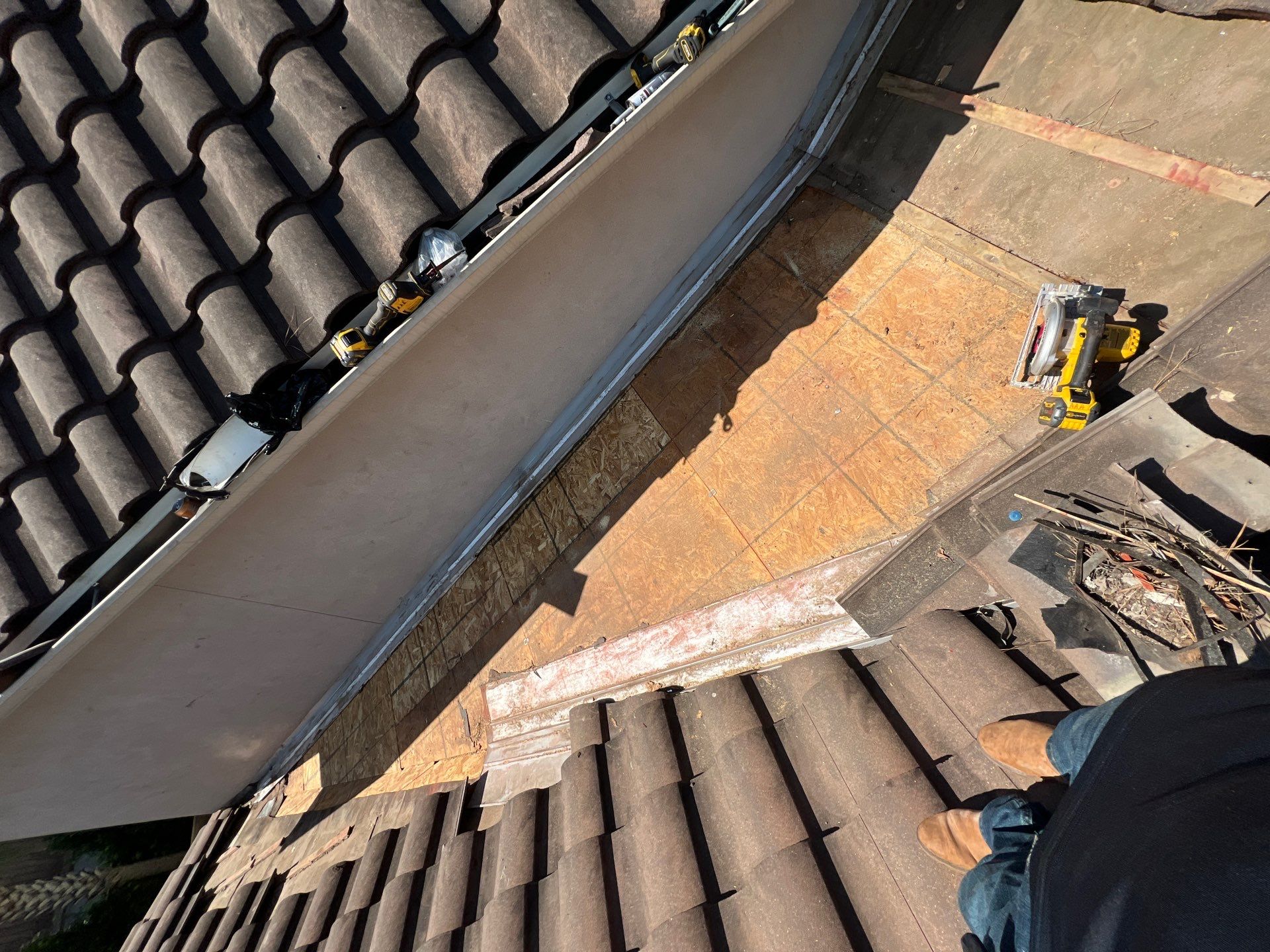 Residential Roofing Repair using tile by Roof Repair Company