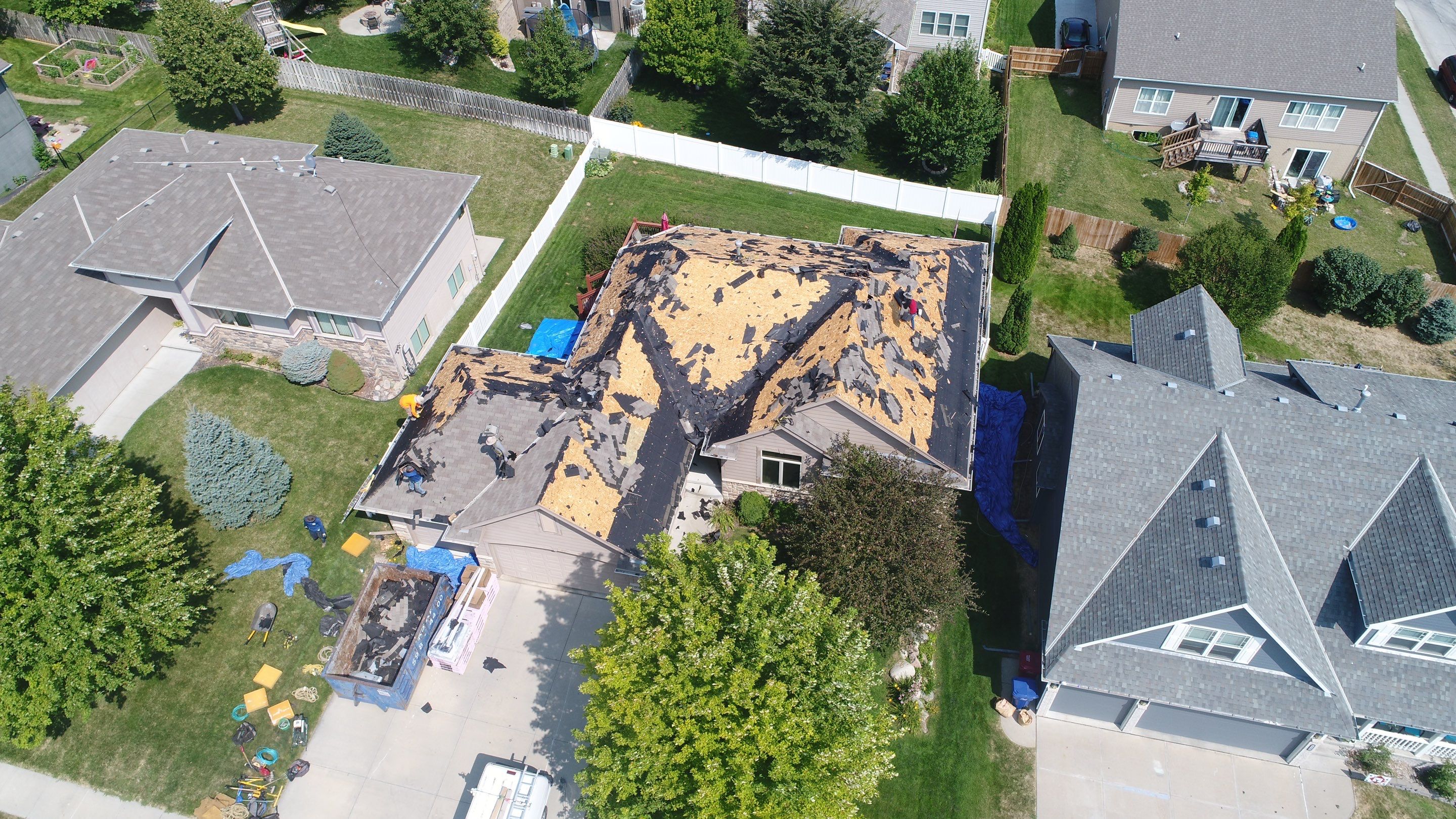 Residential Roofing Installation using Owens Corning Duration Driftwood by Lightning Exteriors