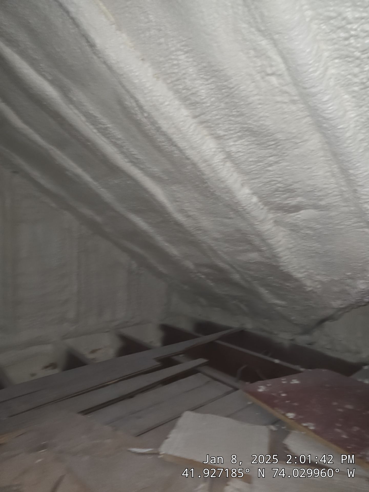 Attic Insulation using Closed Cell Spray Foam by NYS Foam & Energy