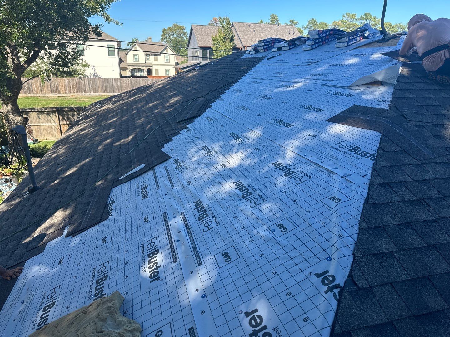 GAF Weathered Wood Roof Replacement in Houston, TX by Houston Roofing & Construction