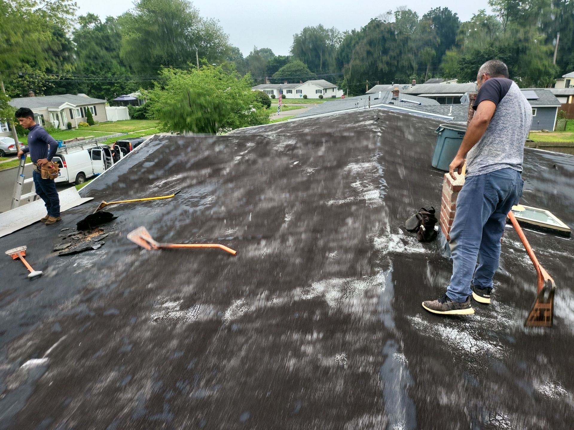 Residential Roofing Installation using Owens Corning TruDefinition Duration AR - Estate Gray by A Plus Exterior