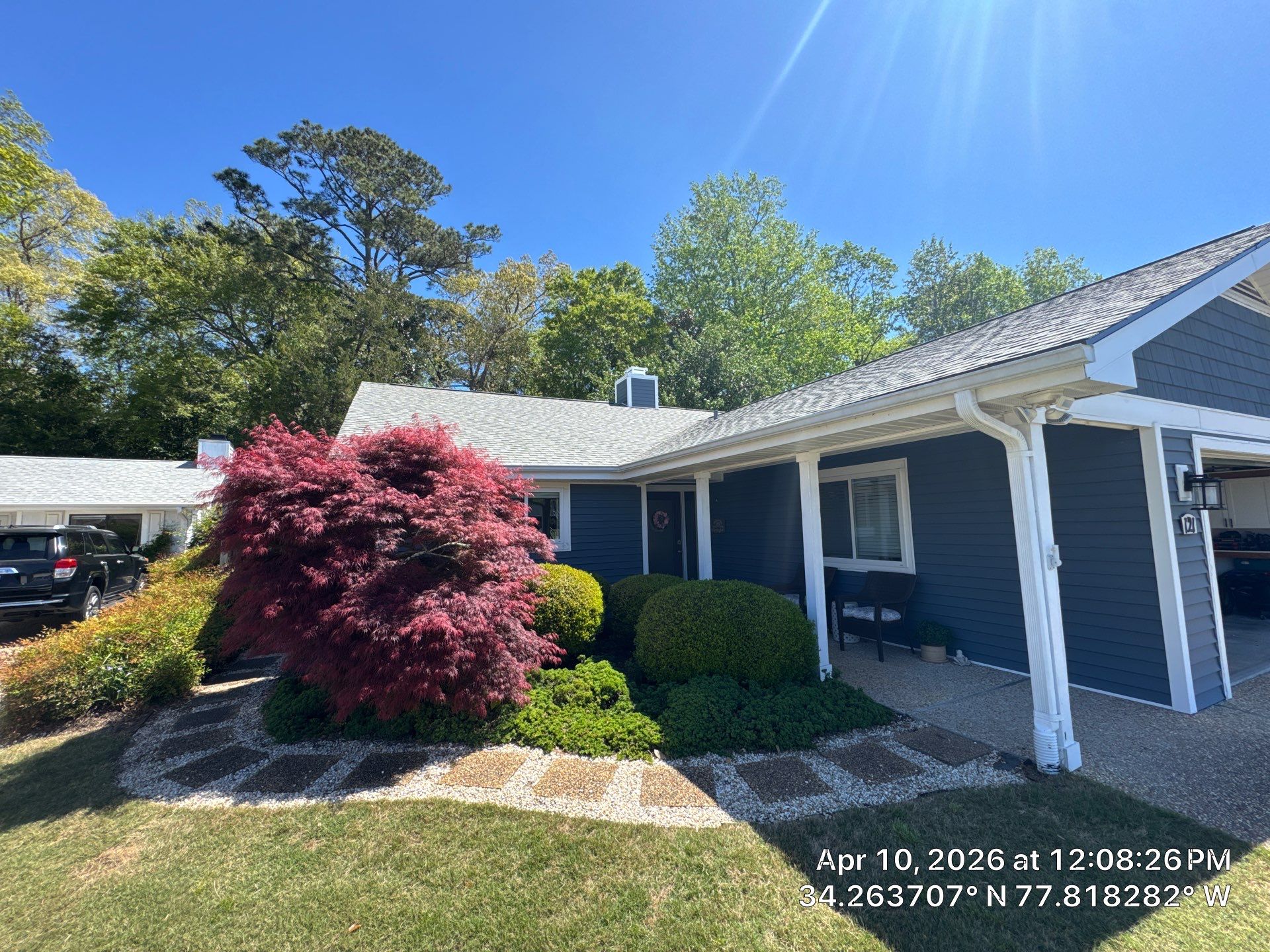 A 5-year-old roof that needed full replacement by North Carolina Roofs