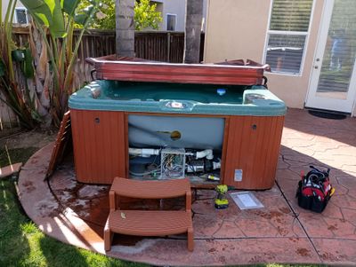 Hot Tub Equipment Retrofit & Control Pack Install – Rancho Bernardo, San Diego