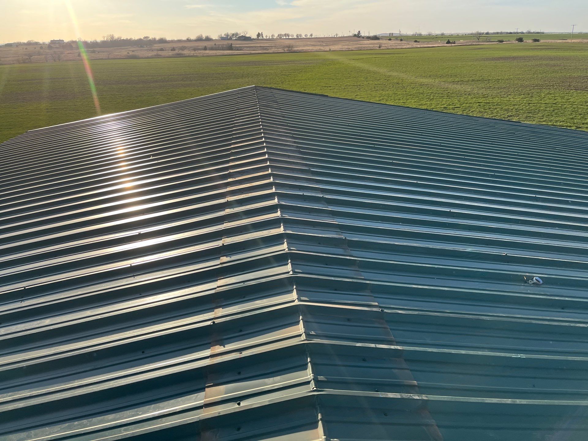 Metal Roof & Building Project in El Reno by Z Construction & Roofing, LLC