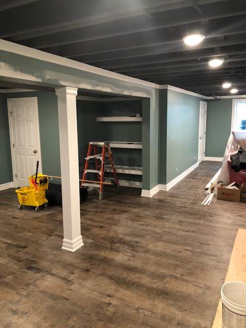 Basement Remodel by Ivy Lea Construction