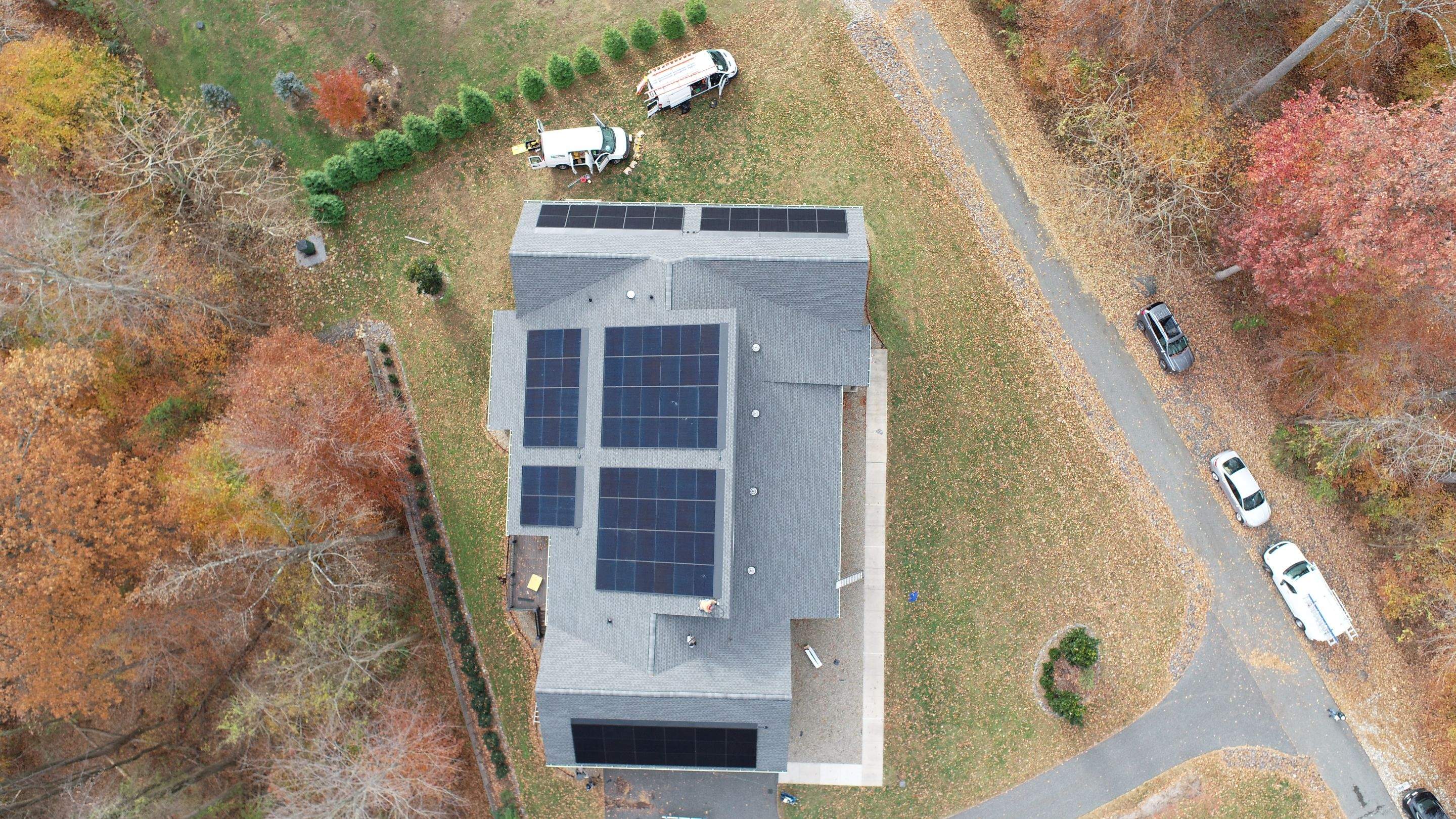 Solar Roof using GAF Decotech integrated panels by American Home Contractors
