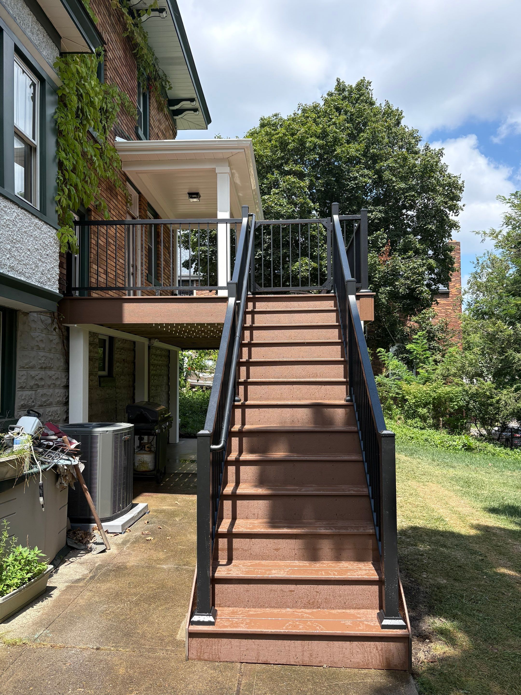 Deck and Roof build  by Cousins Roofing Siding & Decks