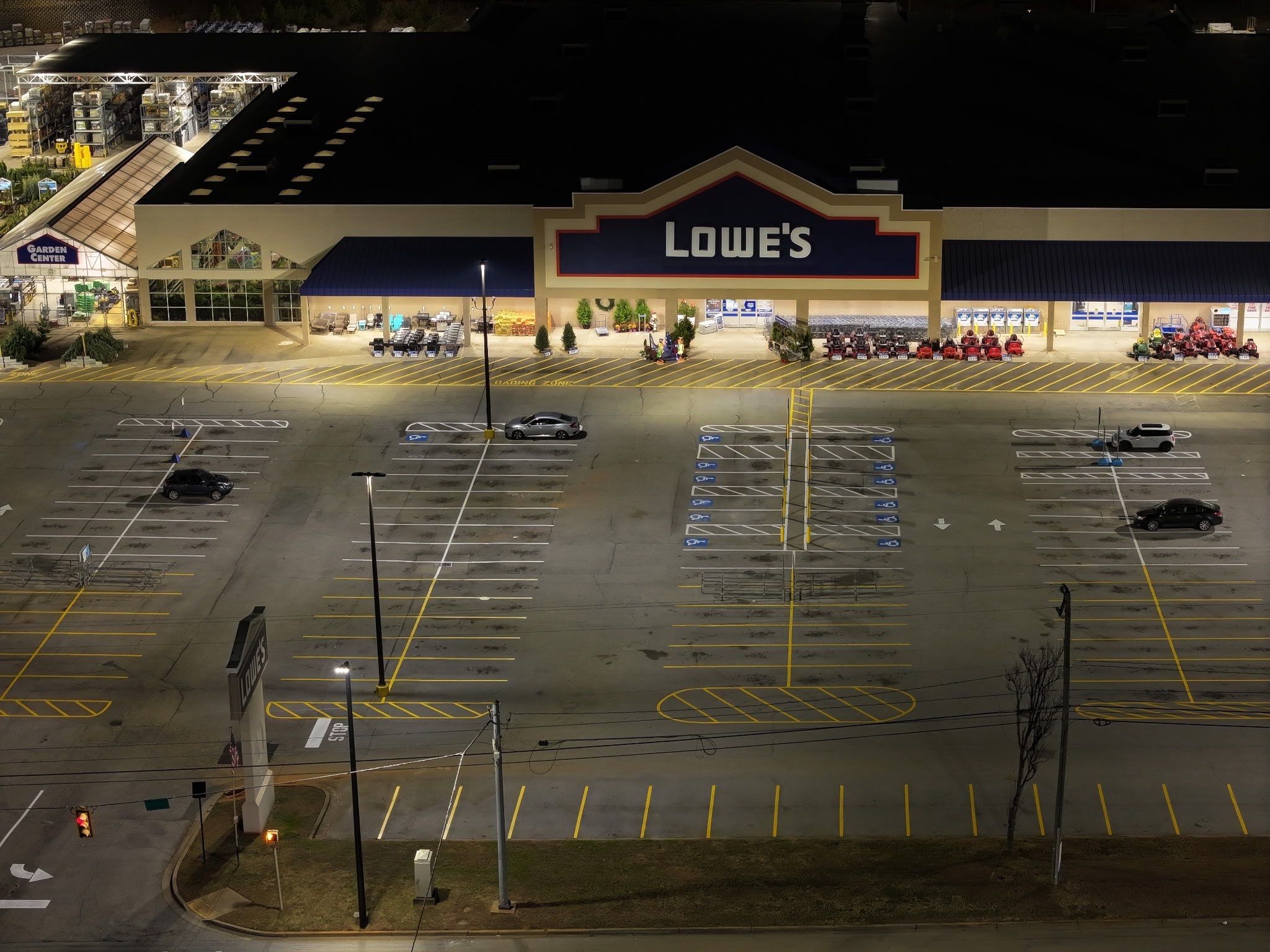 Parking Lot Re-stripe for Lowes by Spade Construction
