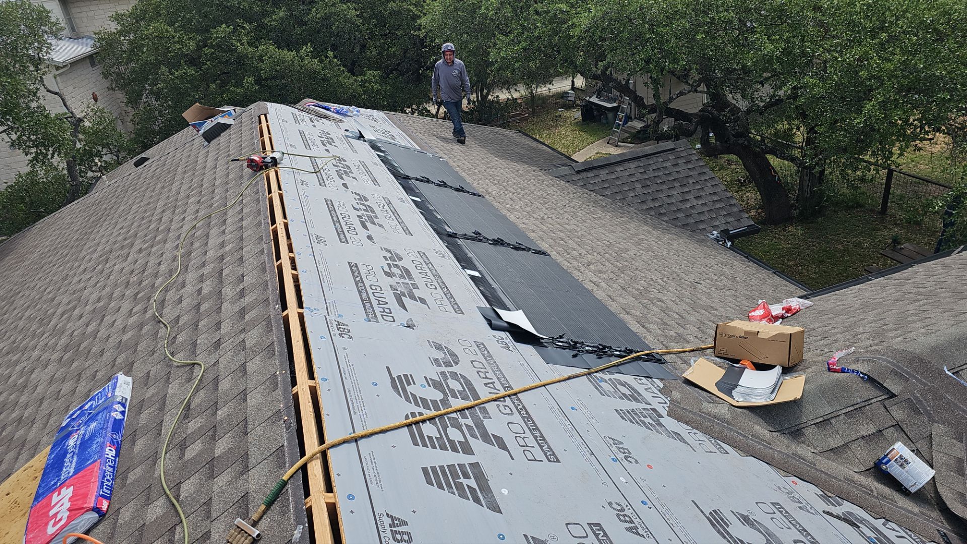 Wind Damage Restored & Upgraded with Solar Innovation by Action Exteriors Austin
