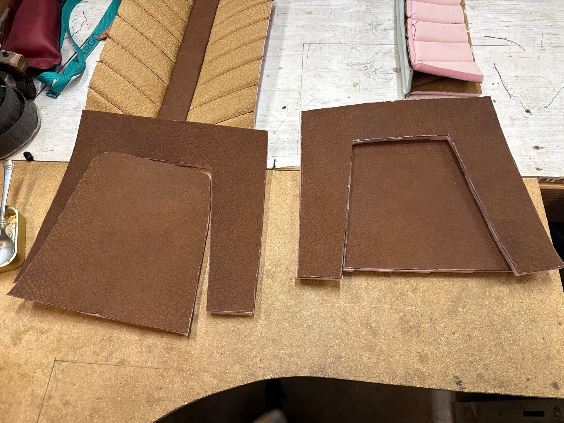 1963 Nova SS Custom Leather Interior  by Rocky Mountain Upholstery Co