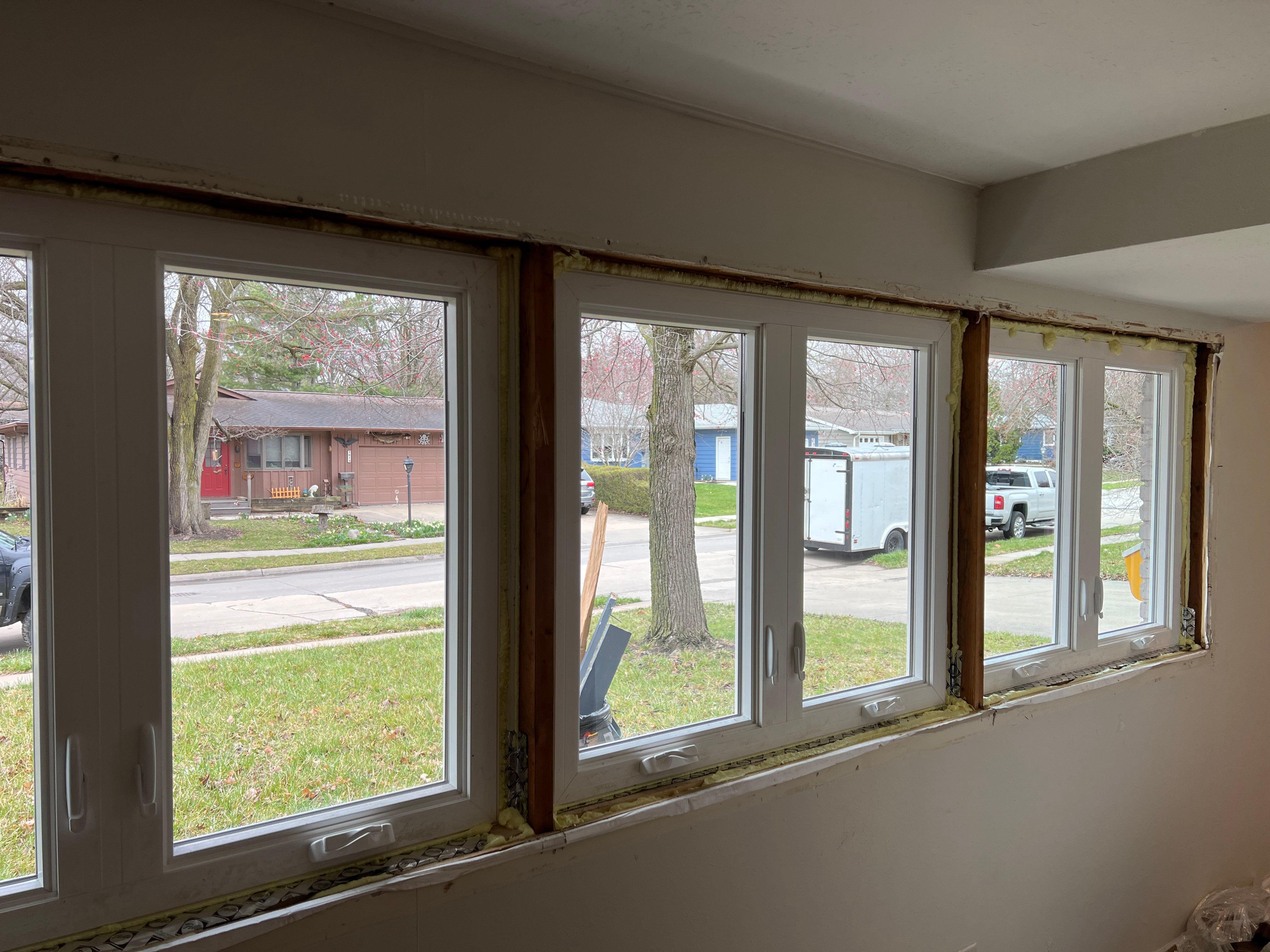 Window Installation using Pella 250 series vinyl window by United Windows and Siding LLC