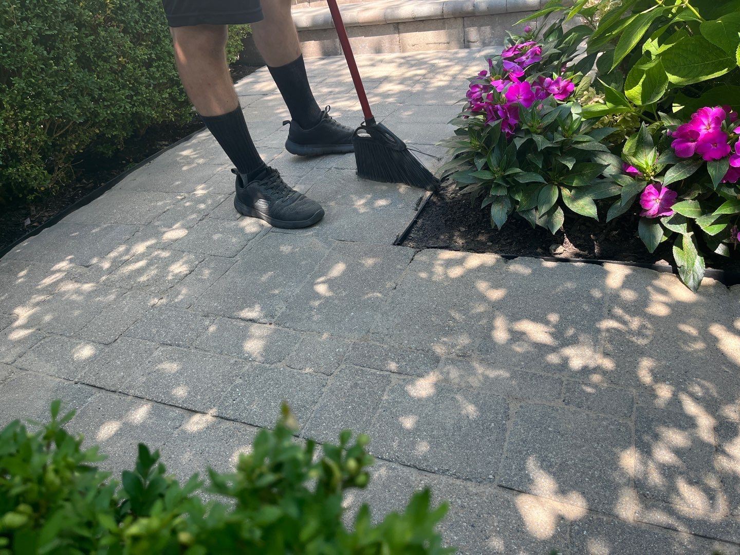 Highland Park, Brick paver cleaning sanding and sealing   by Northern Power Washing LLC.