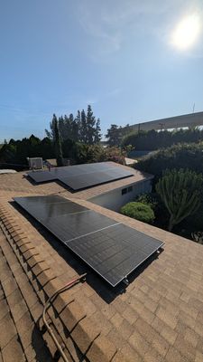 Twenty-Panel Solar Array in Los Angeles