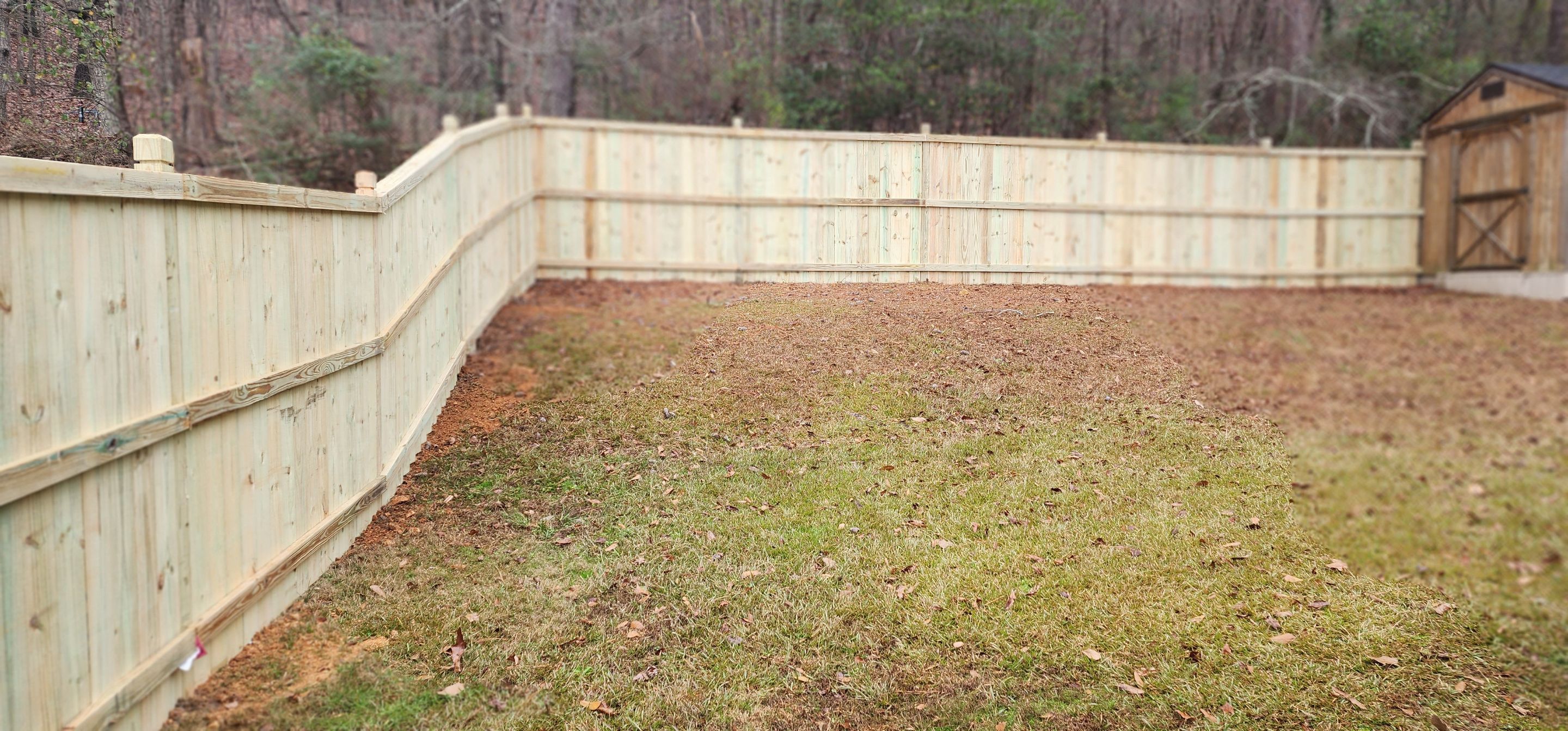 6' Wood Privacy Fence with Top Cap by Titans of Timber Fence & Stain