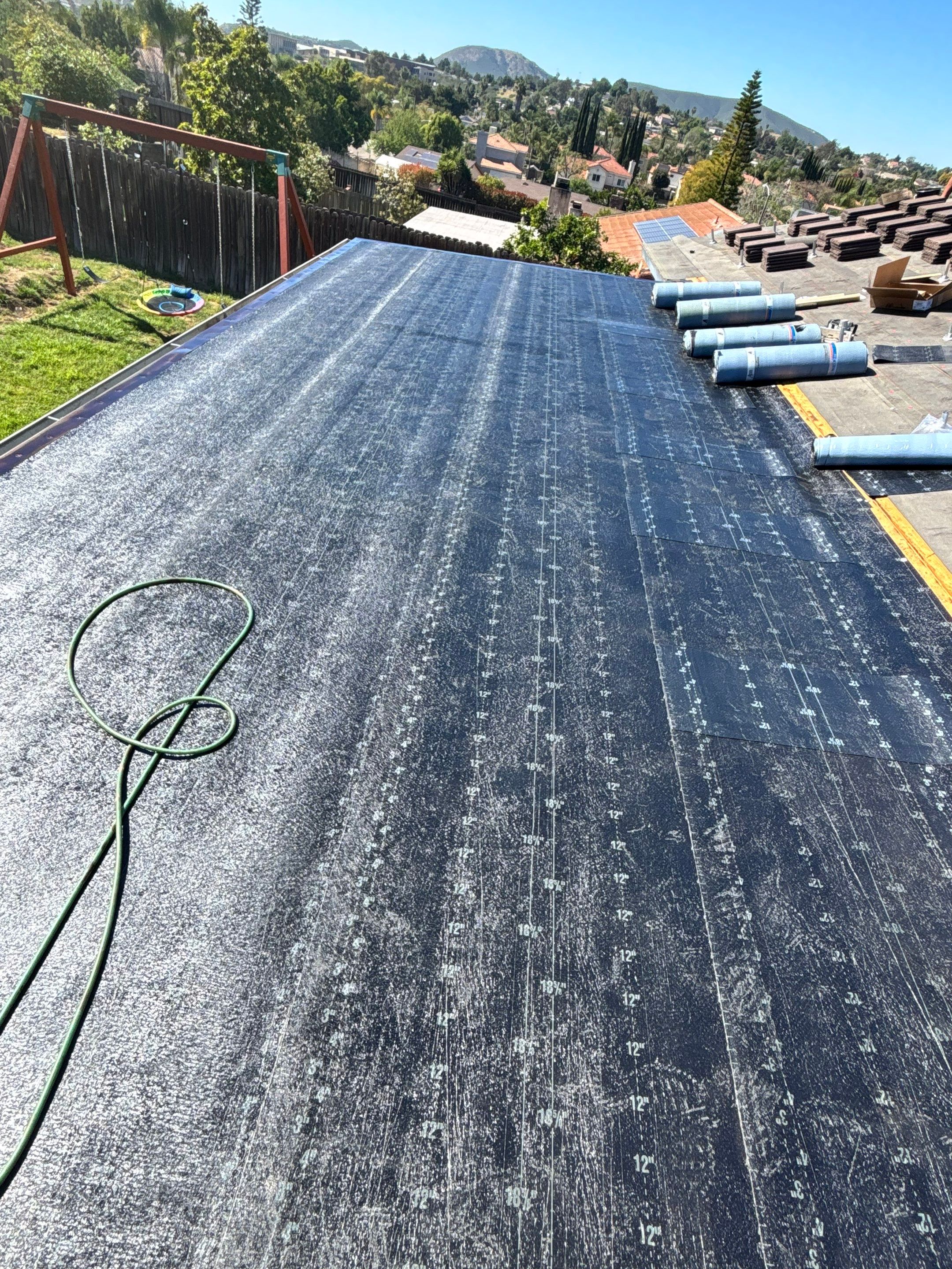 San Marcos Tile Roof Lift and Lay with Solar Stanchion Upgrade by Zenith Roofing Services