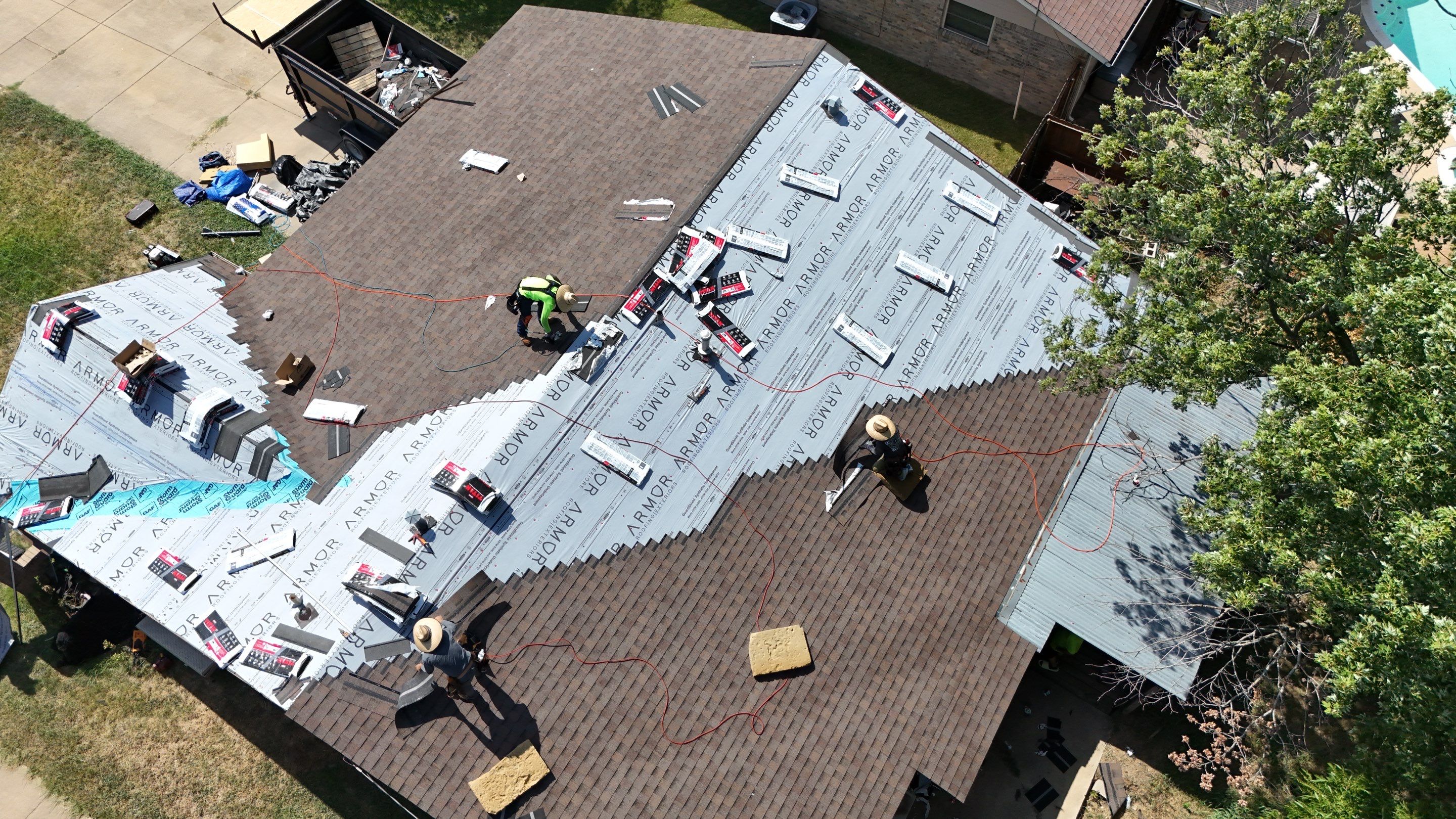 Cleburne Full Roof Replacement with Tamko Titan Rustic Slate Shingles by Armor Roofing | Exteriors