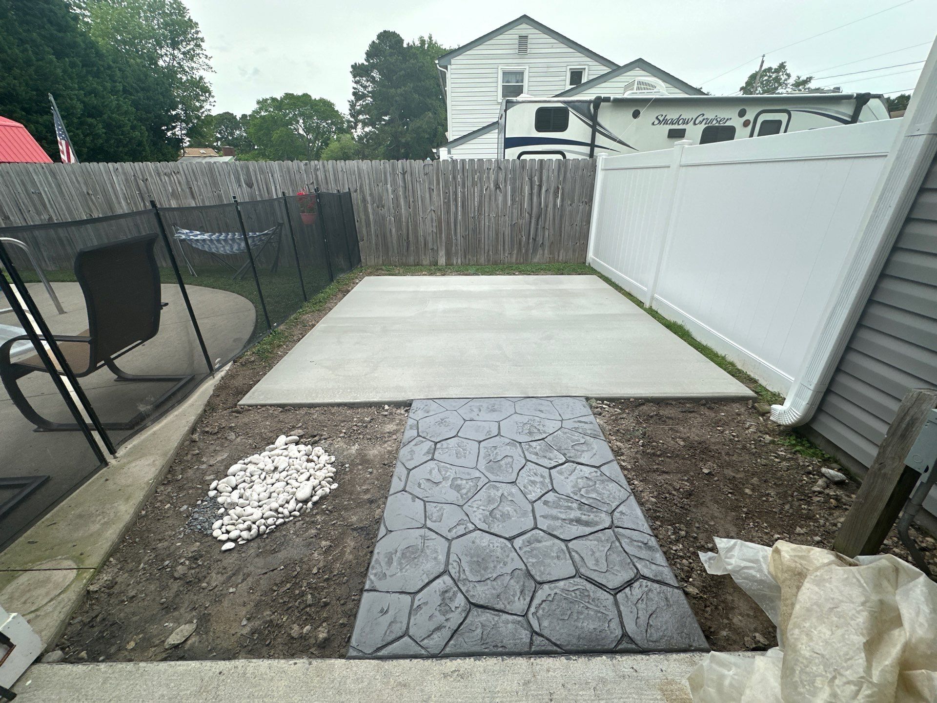 Project in Virginia Beach by Sam The Concrete Man Virginia Beach