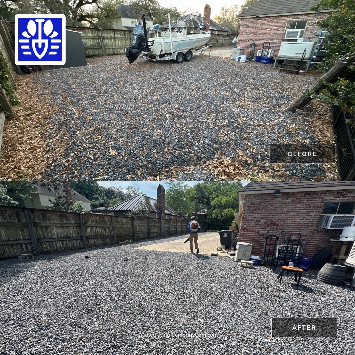 WINTER SERVICES: FULL LEAF JOB using  Leaf Removal by CutScape, LLC.