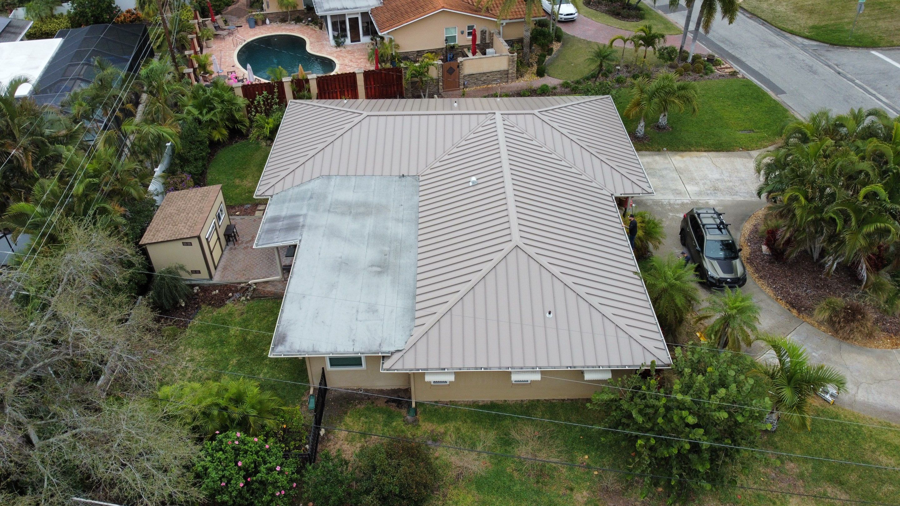 Standing Seam Metal Roof Replacement in Dunedin, FL by Steadfast Roofing 