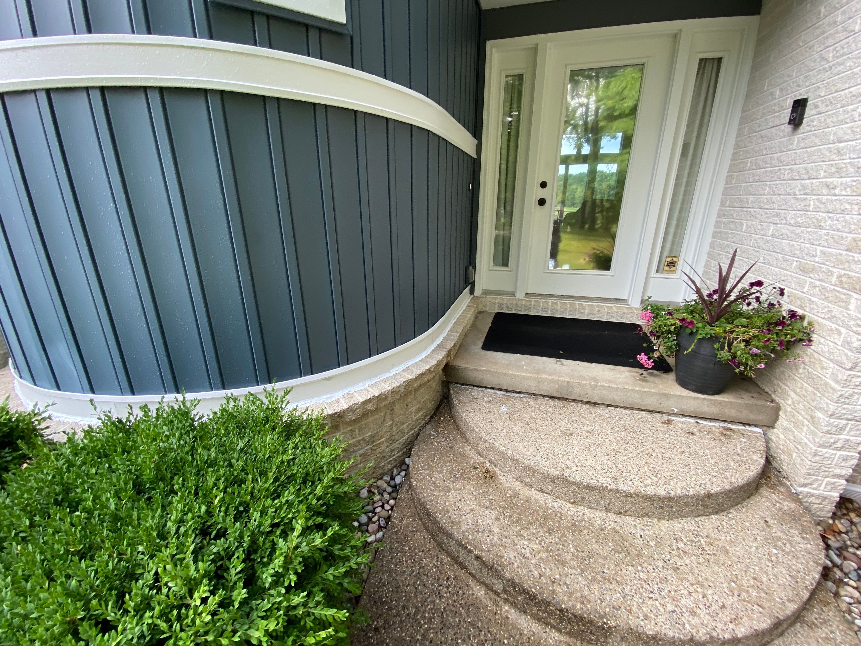 Siding Replacement using CertainTeed Board & Batten Pacific Blue by 180 Contractors