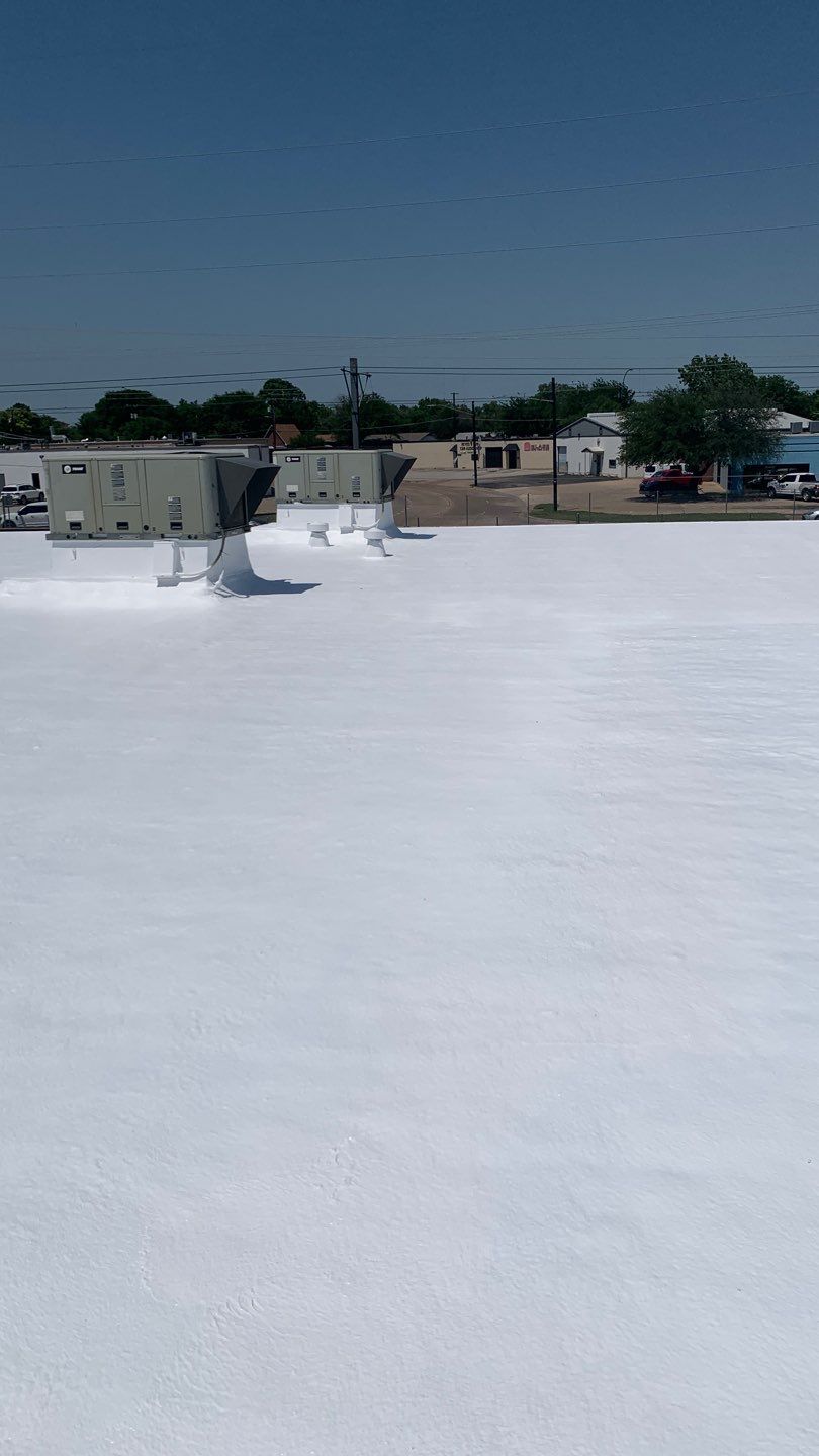 Foam & Metal Roof Restoration – Thermo Sensors (Garland, TX) by All Star Roofing LLC