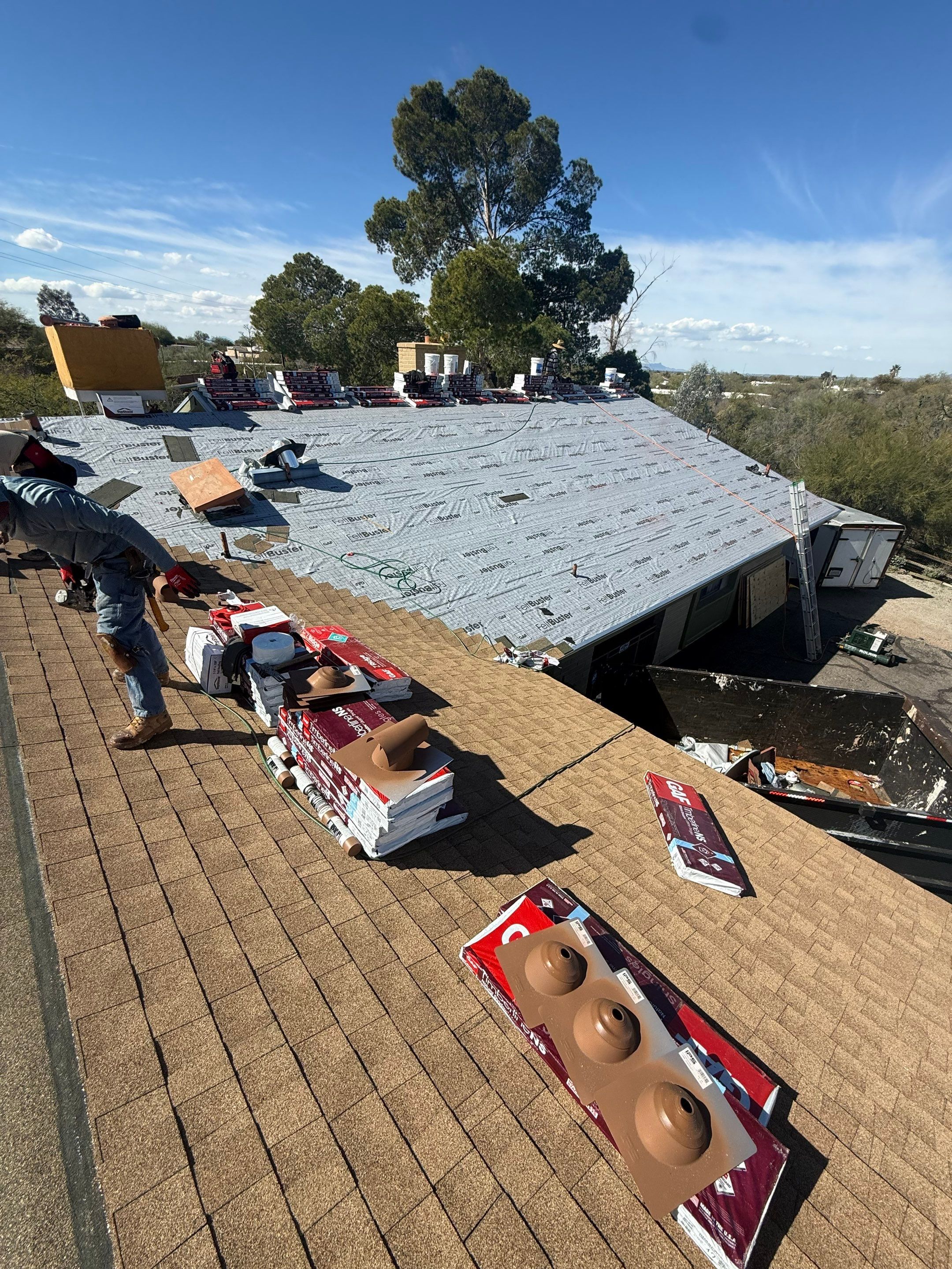 Project in Tucson by West Coast Roofing AZ