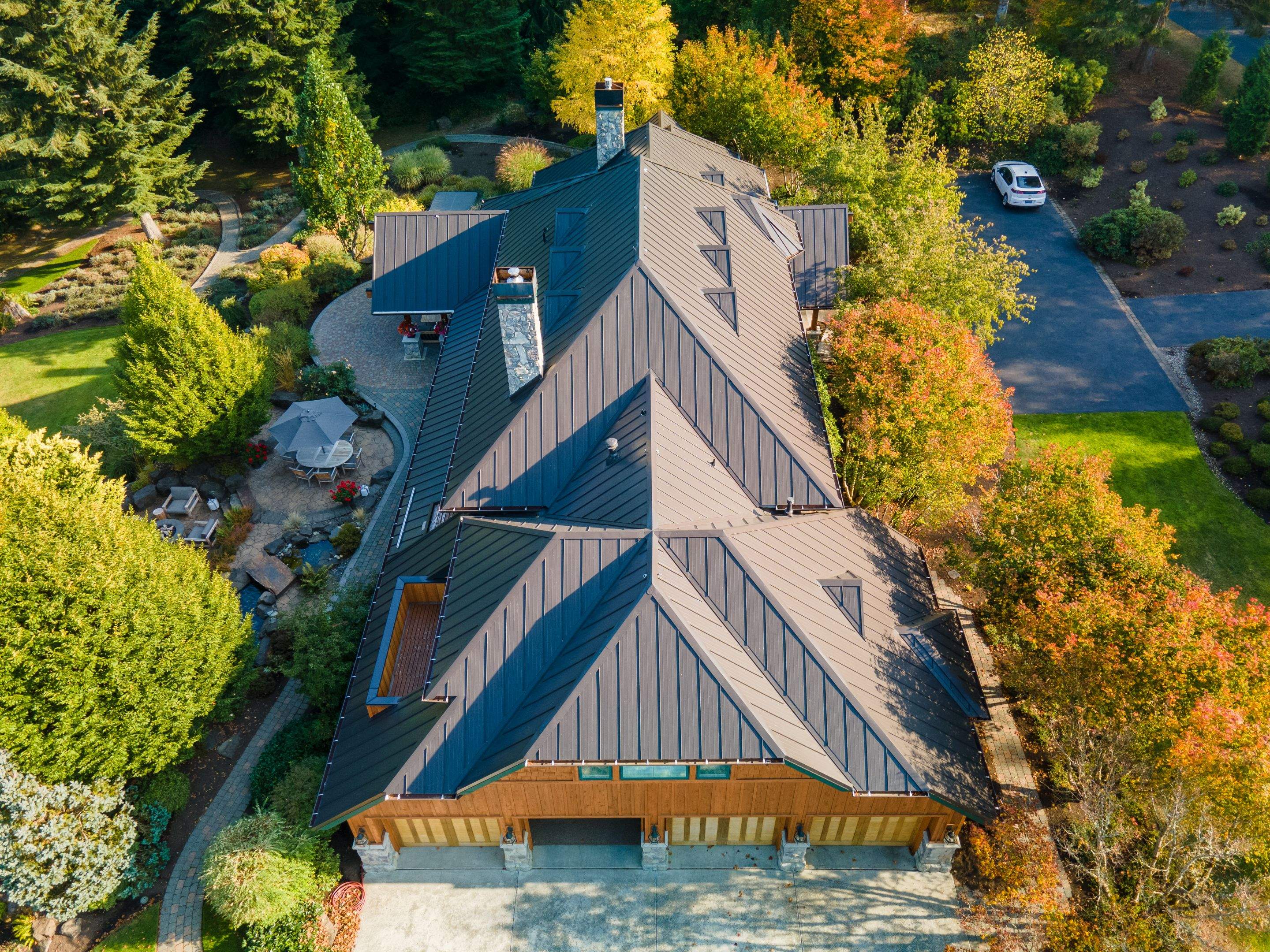 North Bend | Metal Panel Roof Project by Roofscapes NW