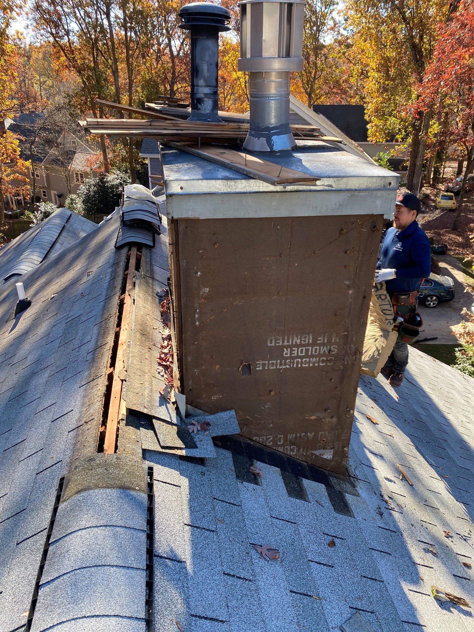Roof Repairs/Chimney Siding  by Pro Performance Roofing