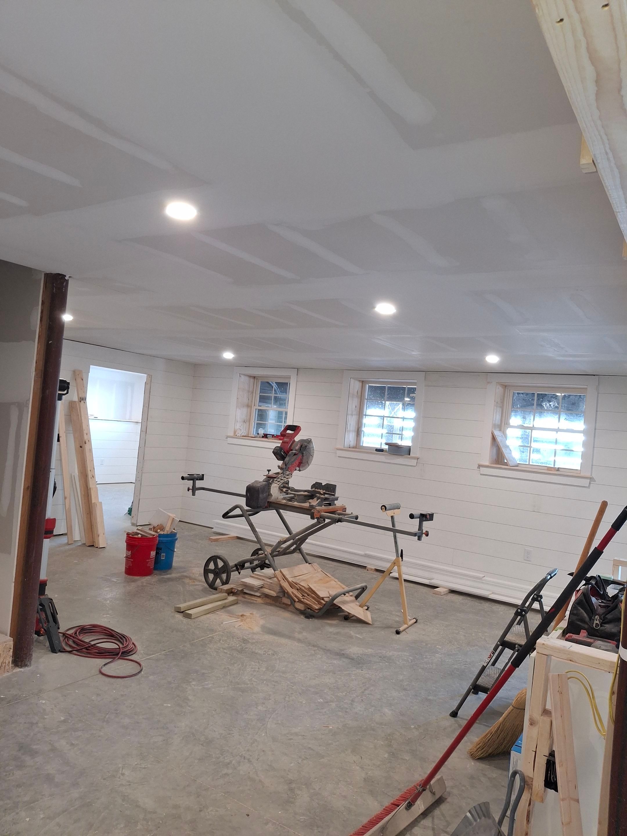 Basement Remodel by Big Pine Panting Inc
