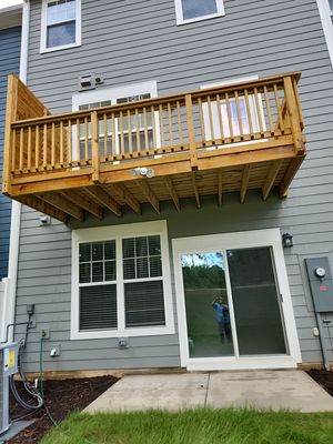 Coated Deck using Wood Sealant