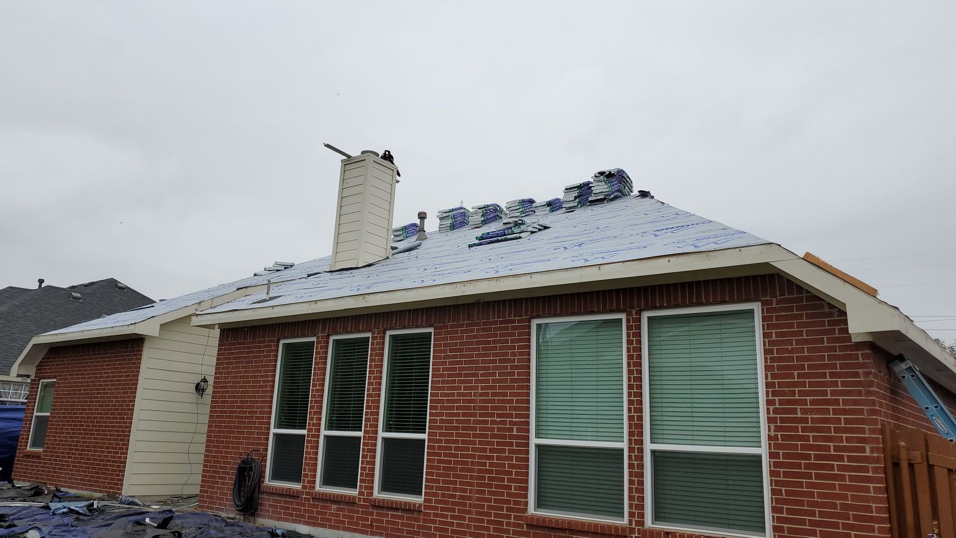 Residential Roofing Installation using ATLAS StormMaster Shake by Harvey Roofing & Construction