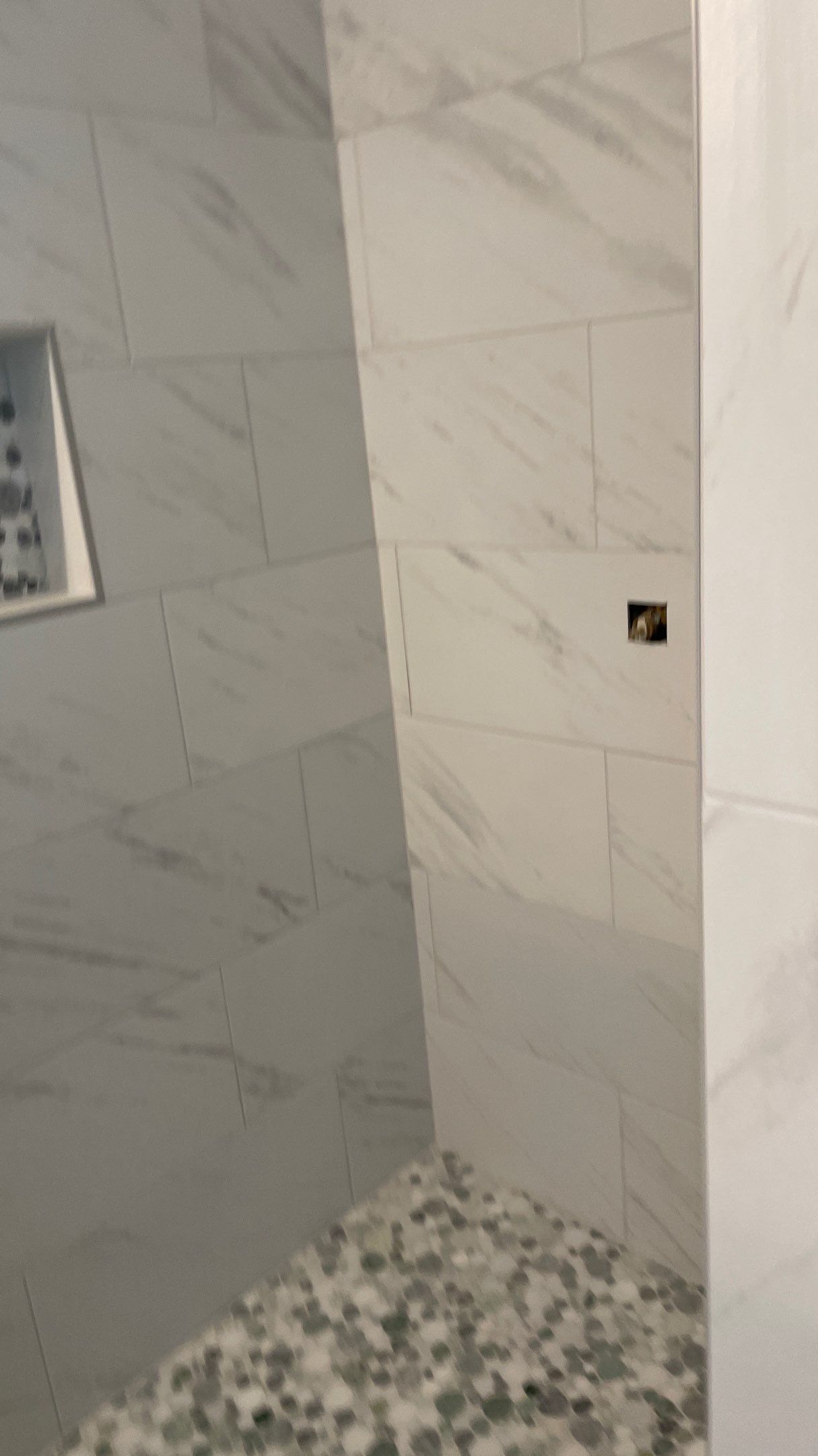 Bright Bathroom Remodel with Wall Removal, Stand Alone Tub and New Vanity by Footprints Floors of Coastal Carolina