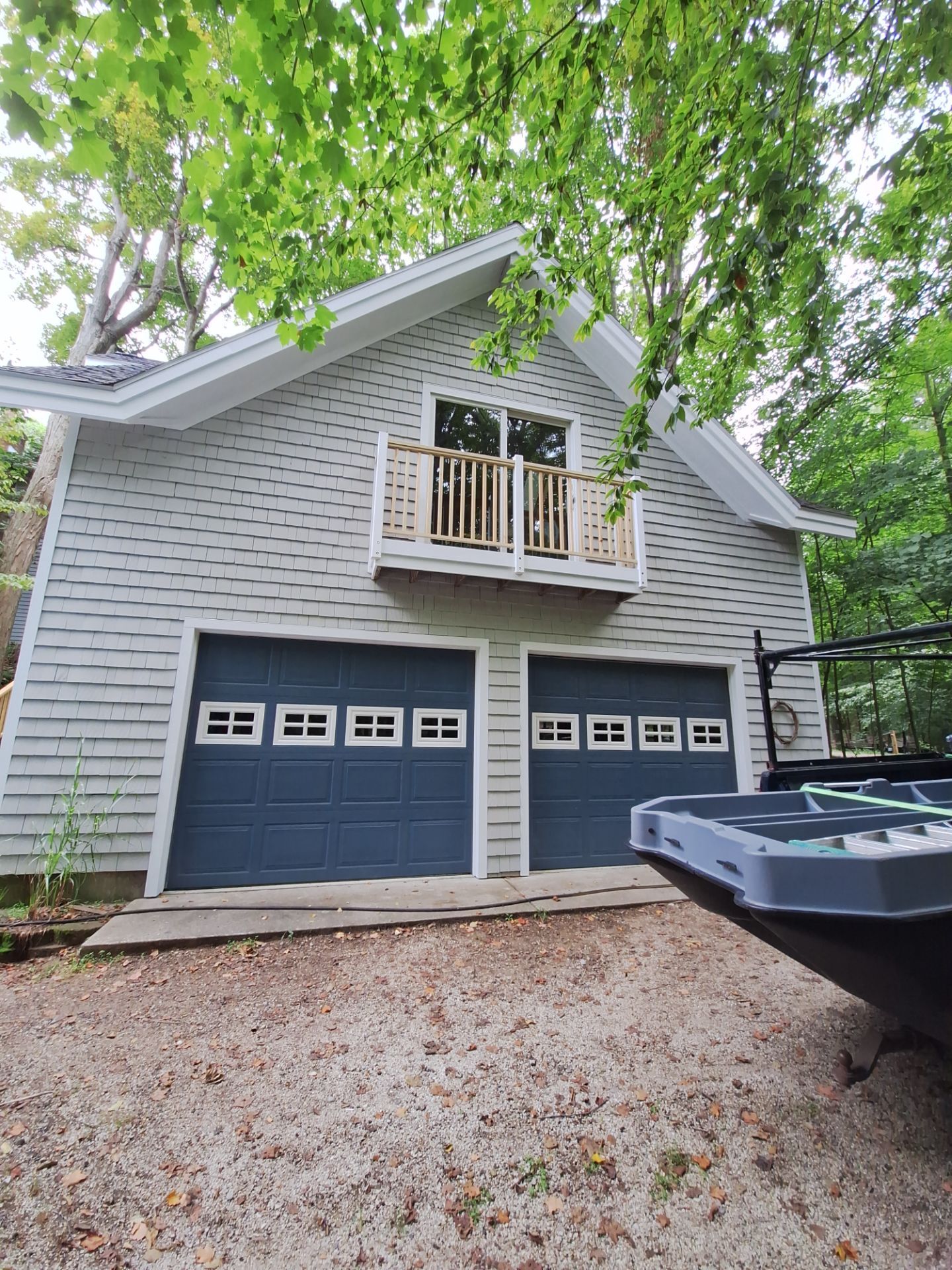 Lakefront Deck Pressure Washing, Exterior Wood Staining, and Painting in West Olive MI by Gordon Painting