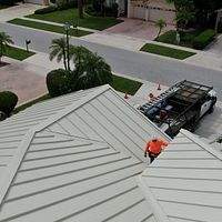 24ga 1.5" Mechanical Seam Almond by Total Roofing System The Metal Roof Experts